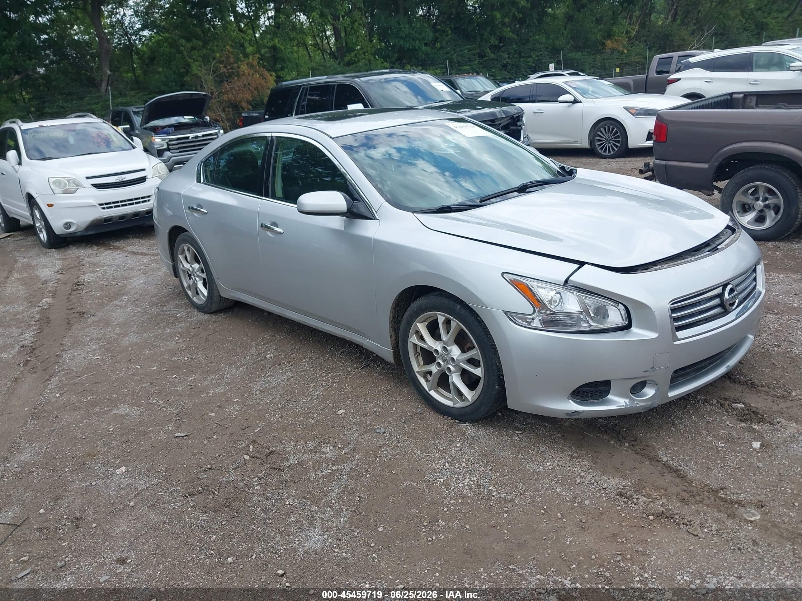 2014 Nissan Maxima 3.5 S Silver vin: 1N4AA5AP9EC437842