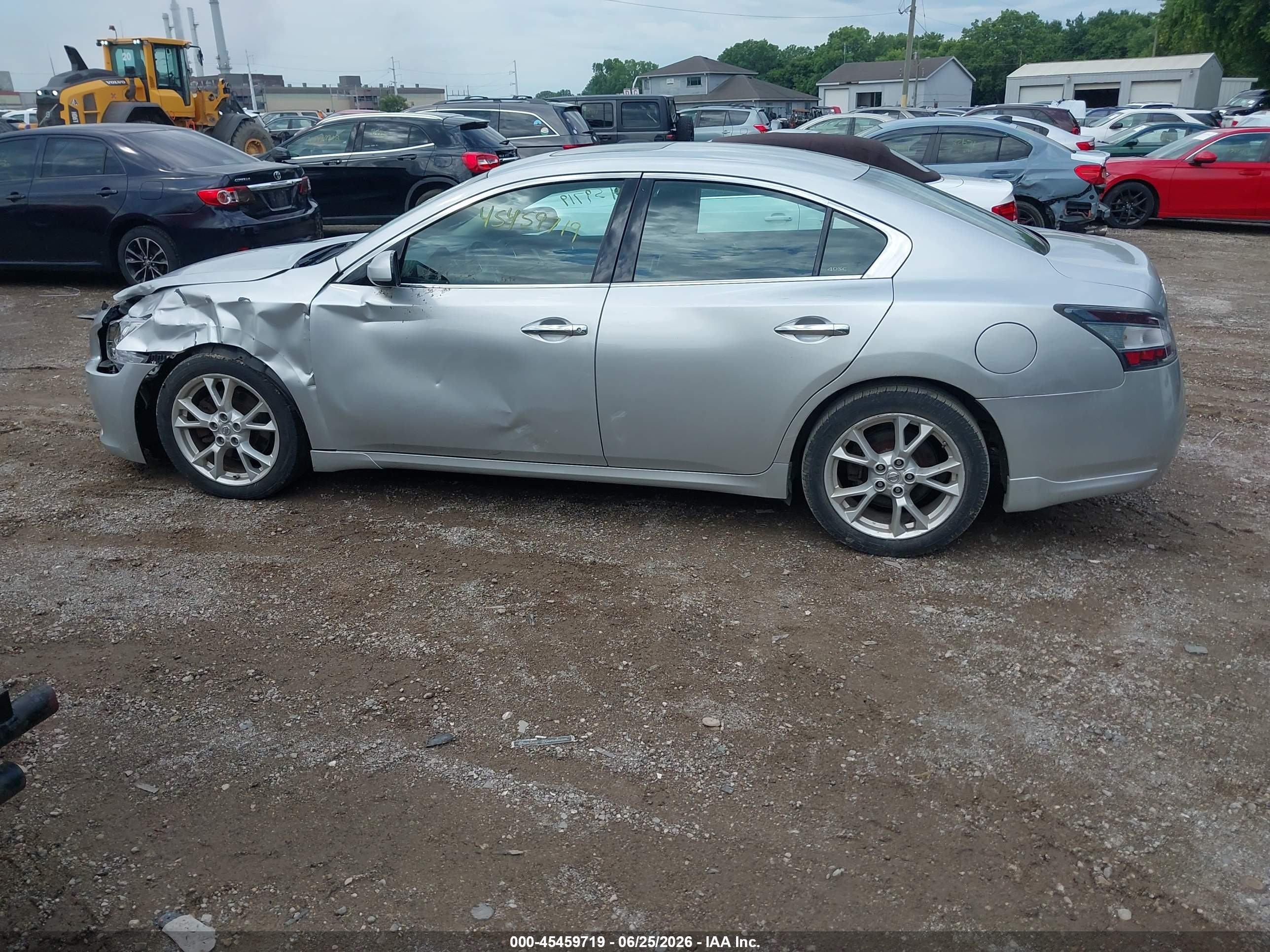 2014 Nissan Maxima 3.5 S Silver vin: 1N4AA5AP9EC437842