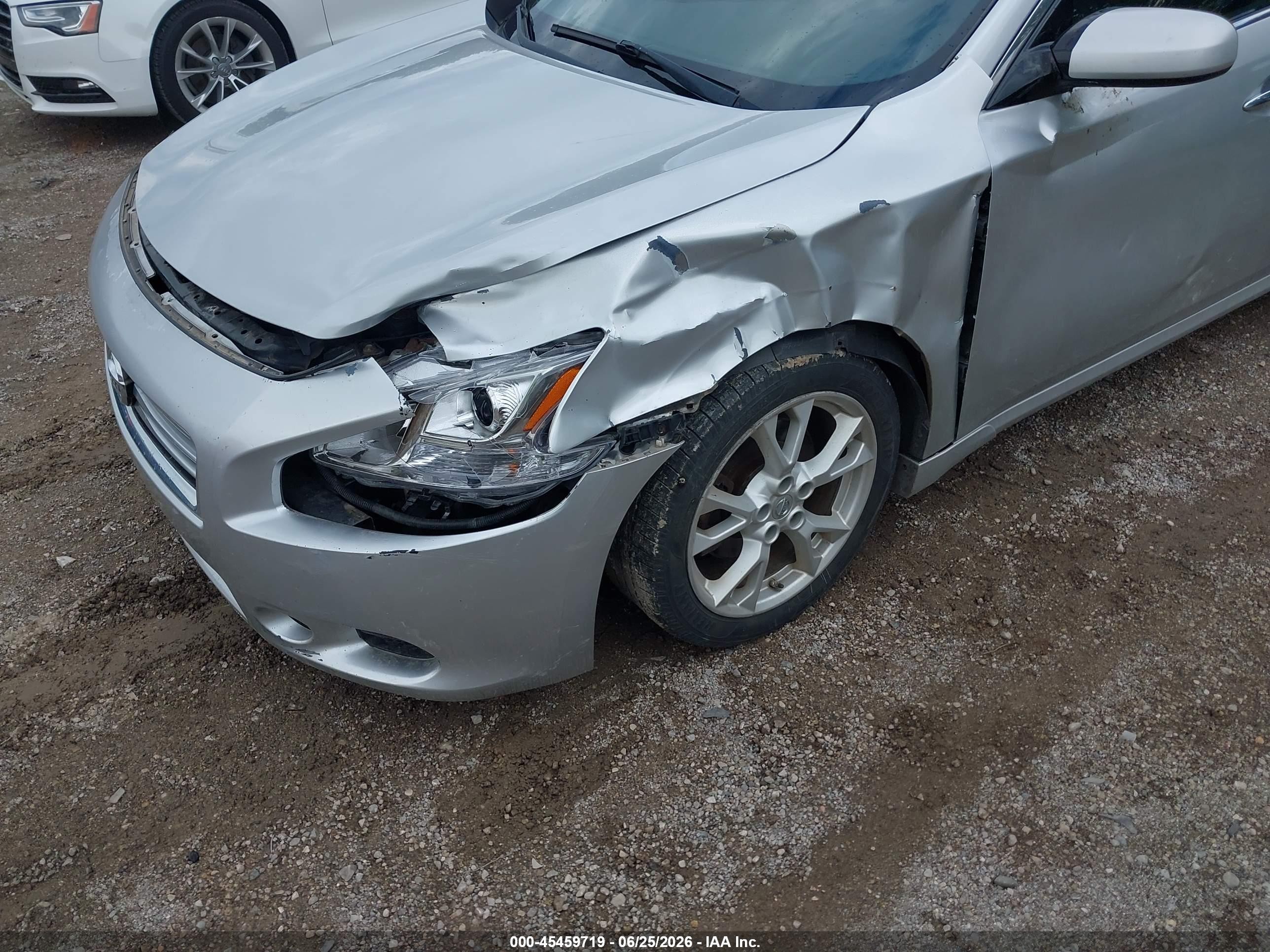 2014 Nissan Maxima 3.5 S Silver vin: 1N4AA5AP9EC437842