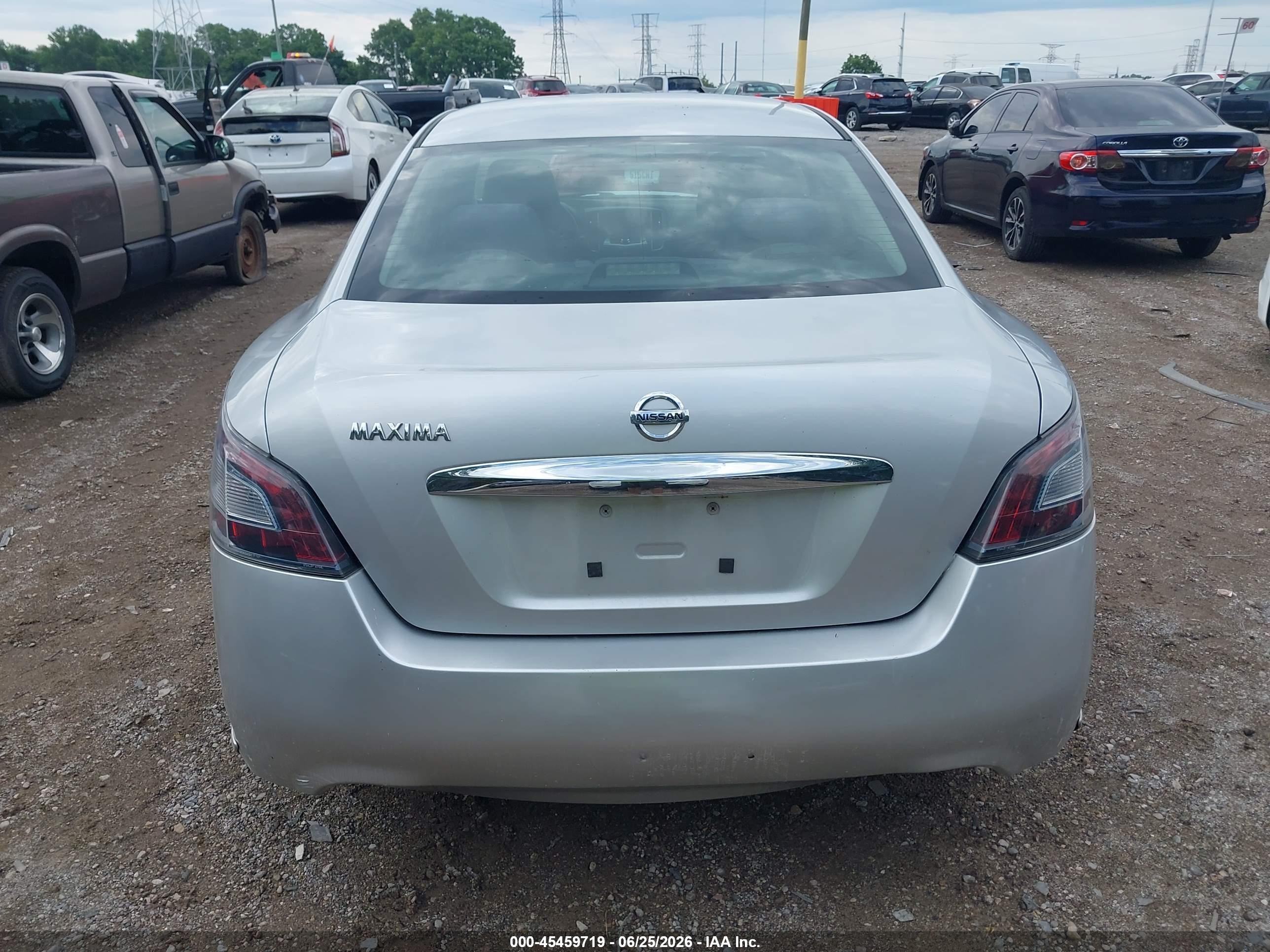 2014 Nissan Maxima 3.5 S Silver vin: 1N4AA5AP9EC437842