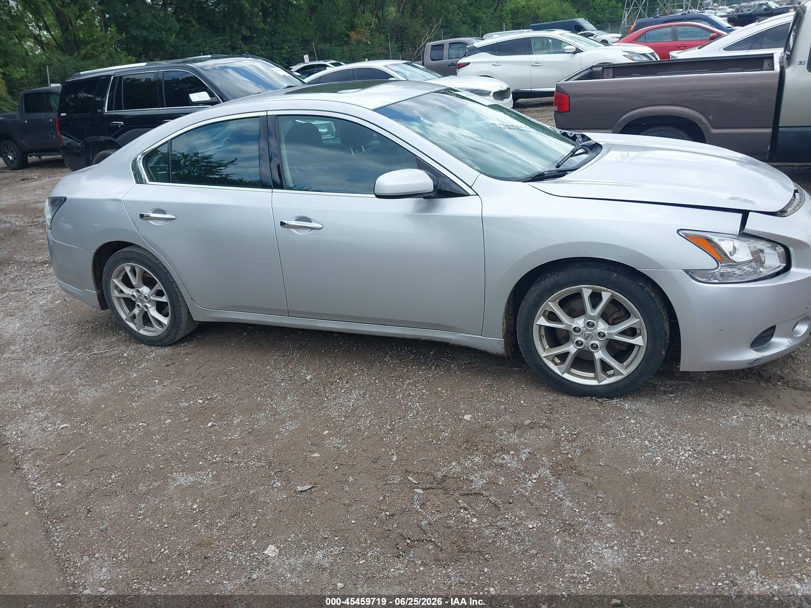 2014 Nissan Maxima 3.5 S Silver vin: 1N4AA5AP9EC437842
