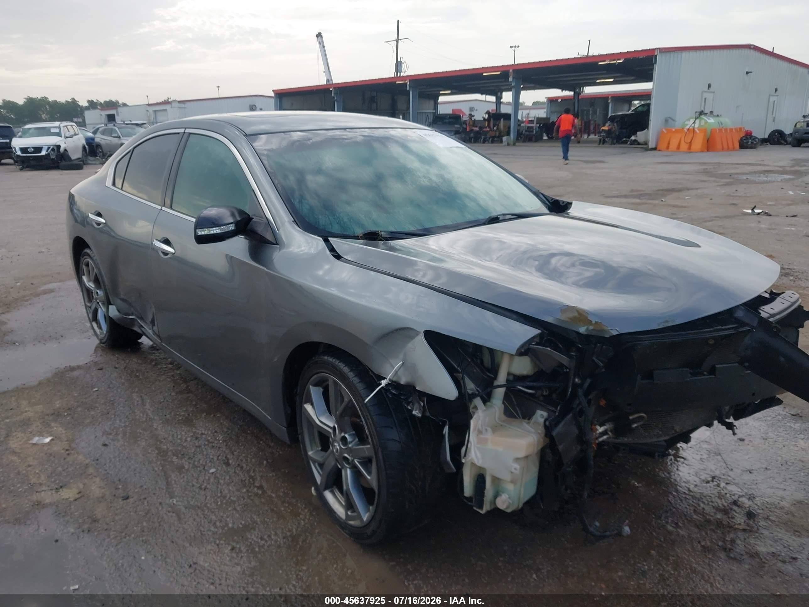 2014 Nissan Maxima 3.5 Sv Gray vin: 1N4AA5AP9EC452986
