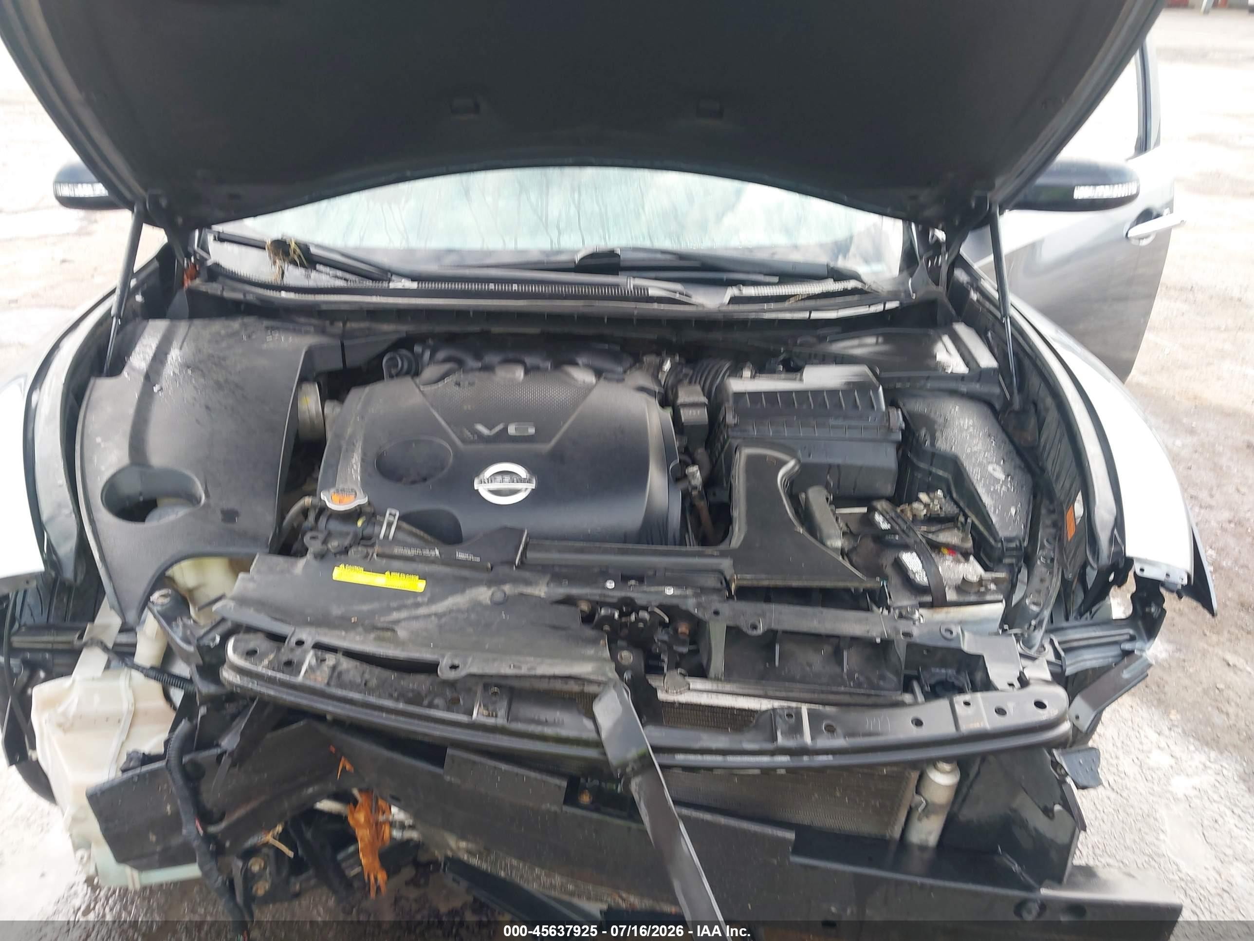 2014 Nissan Maxima 3.5 Sv Gray vin: 1N4AA5AP9EC452986
