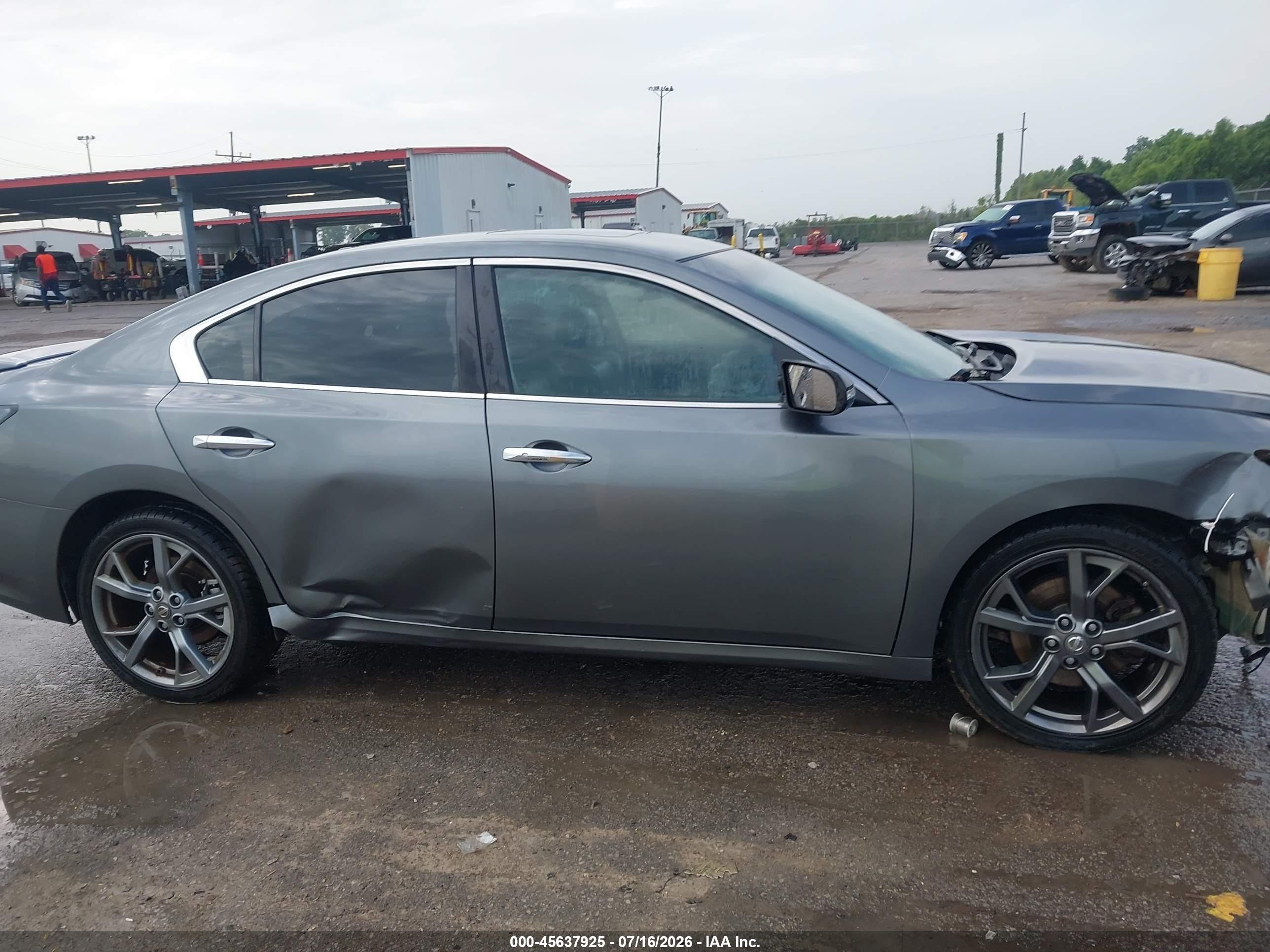 2014 Nissan Maxima 3.5 Sv Gray vin: 1N4AA5AP9EC452986
