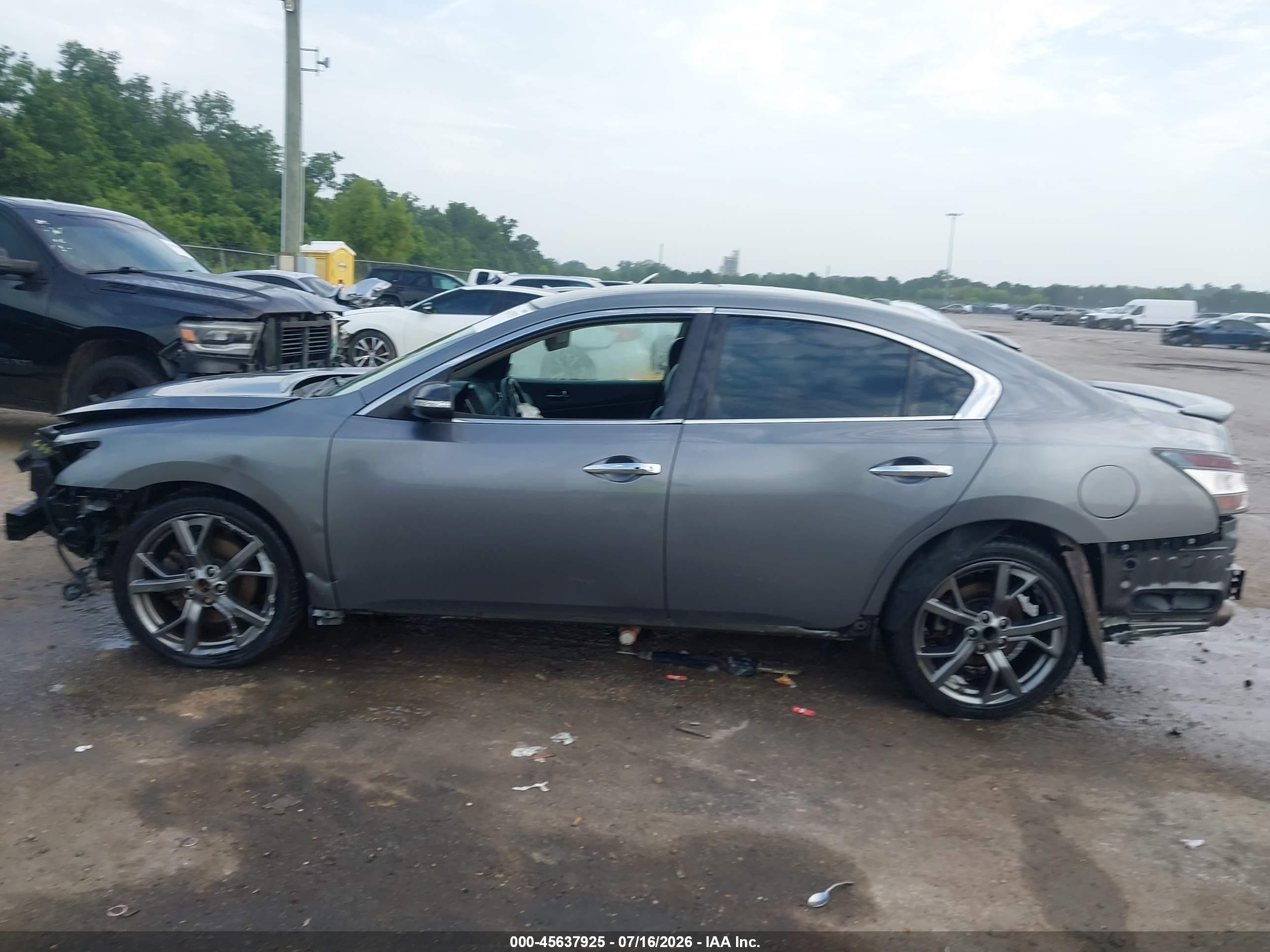 2014 Nissan Maxima 3.5 Sv Gray vin: 1N4AA5AP9EC452986