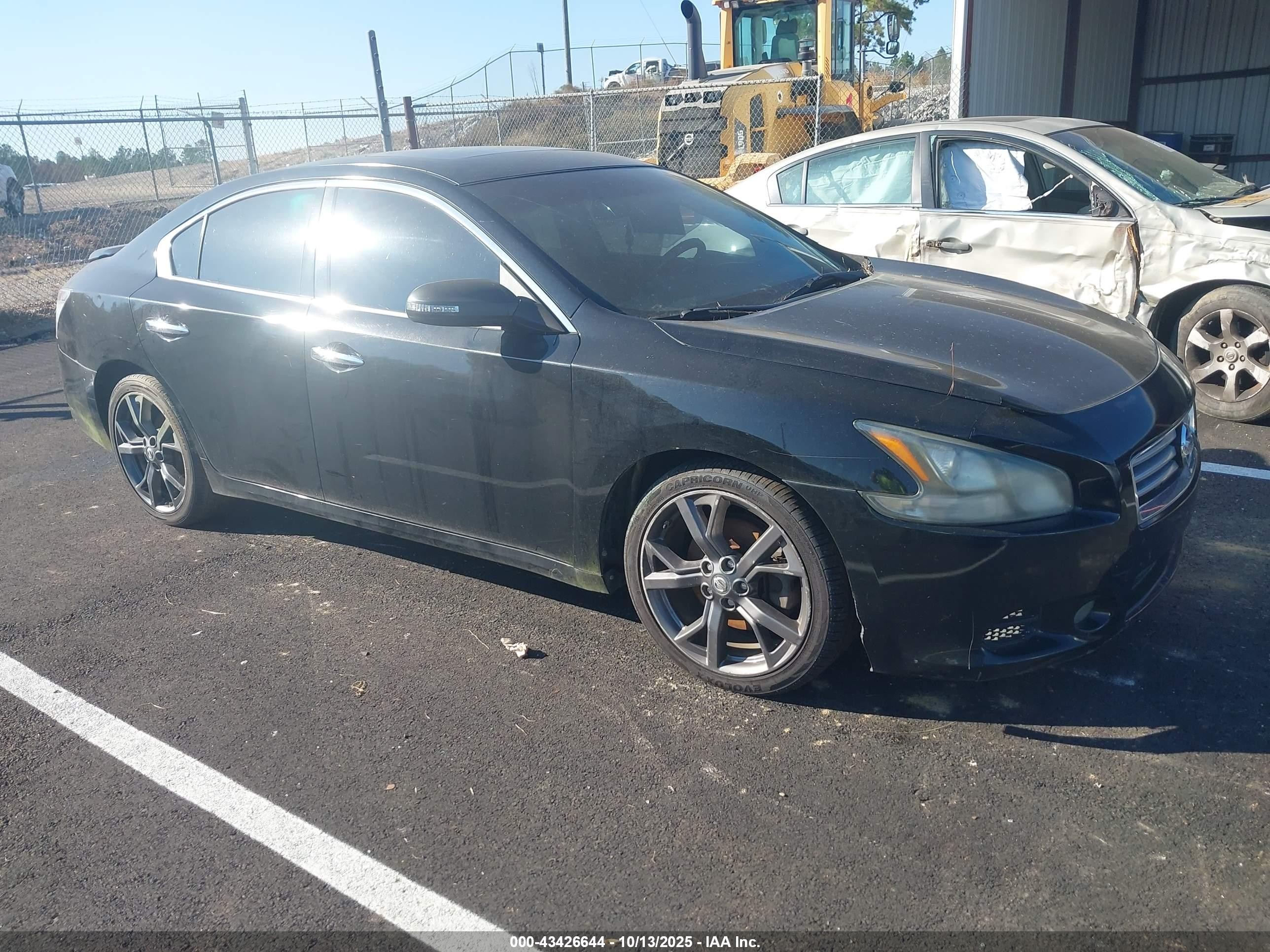2014 Nissan Maxima 3.5 S/3.5 Sv Black vin: 1N4AA5AP9EC460005