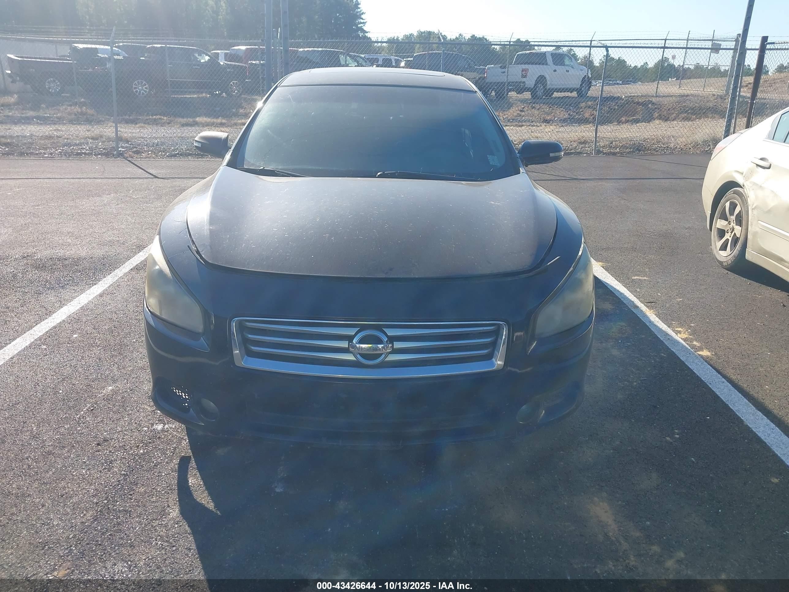 2014 Nissan Maxima 3.5 S/3.5 Sv Black vin: 1N4AA5AP9EC460005