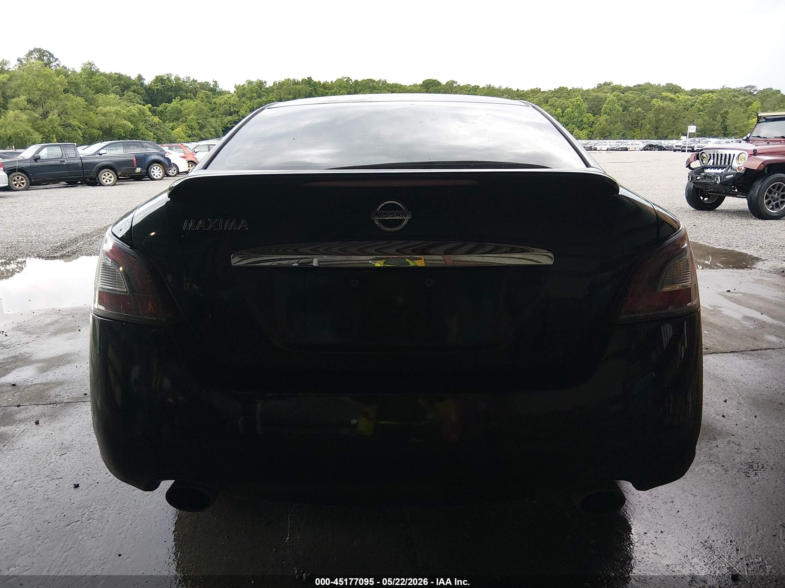 2014 Nissan Maxima 3.5 S/3.5 Sv Black vin: 1N4AA5AP9EC460845