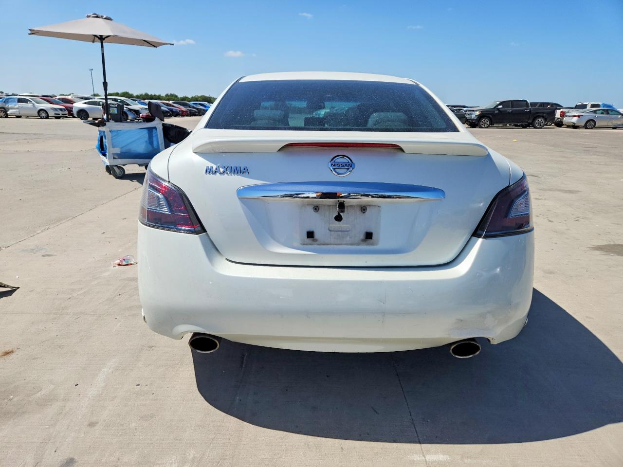 2014 Nissan Maxima 3.5 S White vin: 1N4AA5AP9EC463194