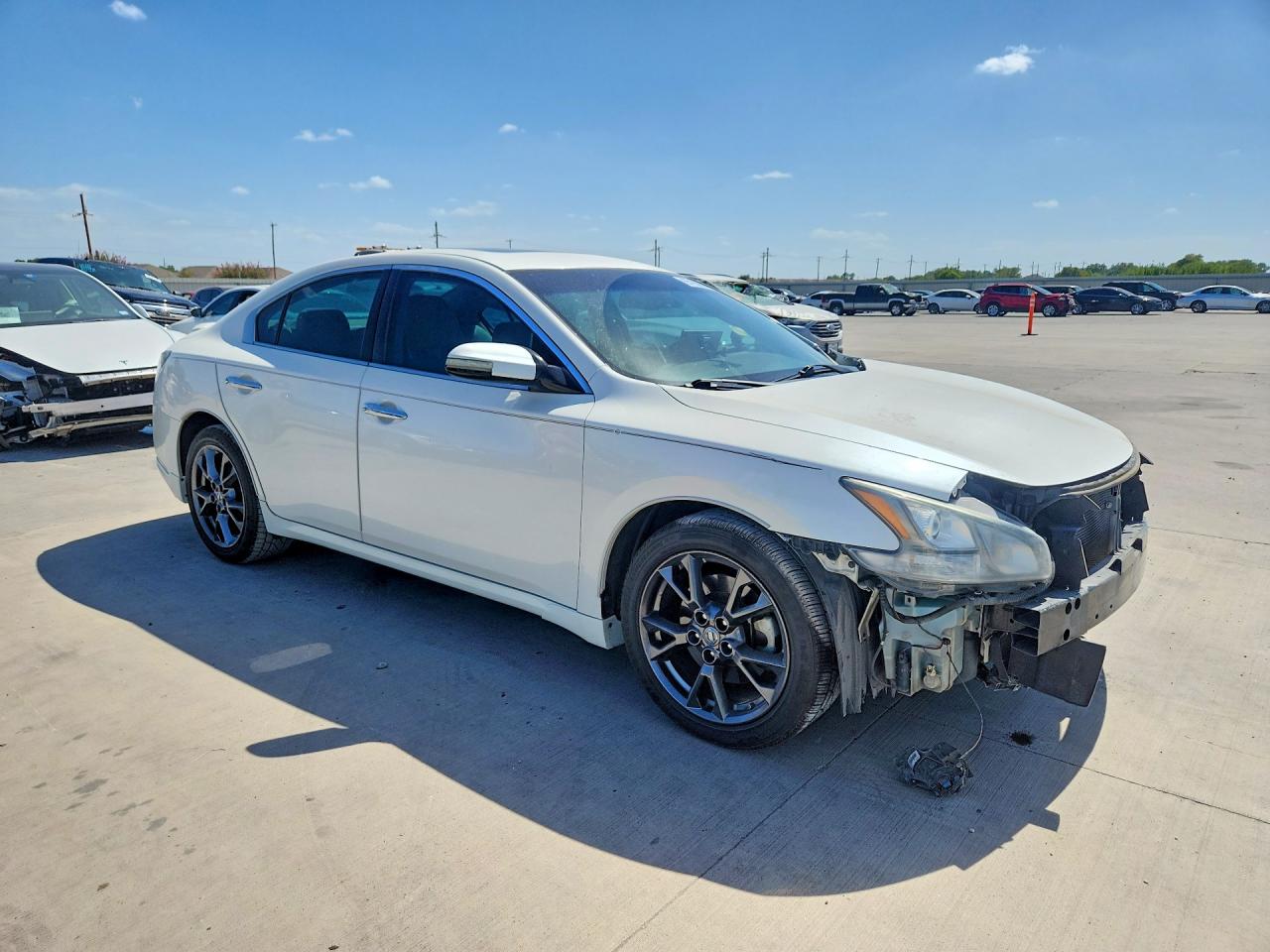 2014 Nissan Maxima 3.5 S White vin: 1N4AA5AP9EC463194