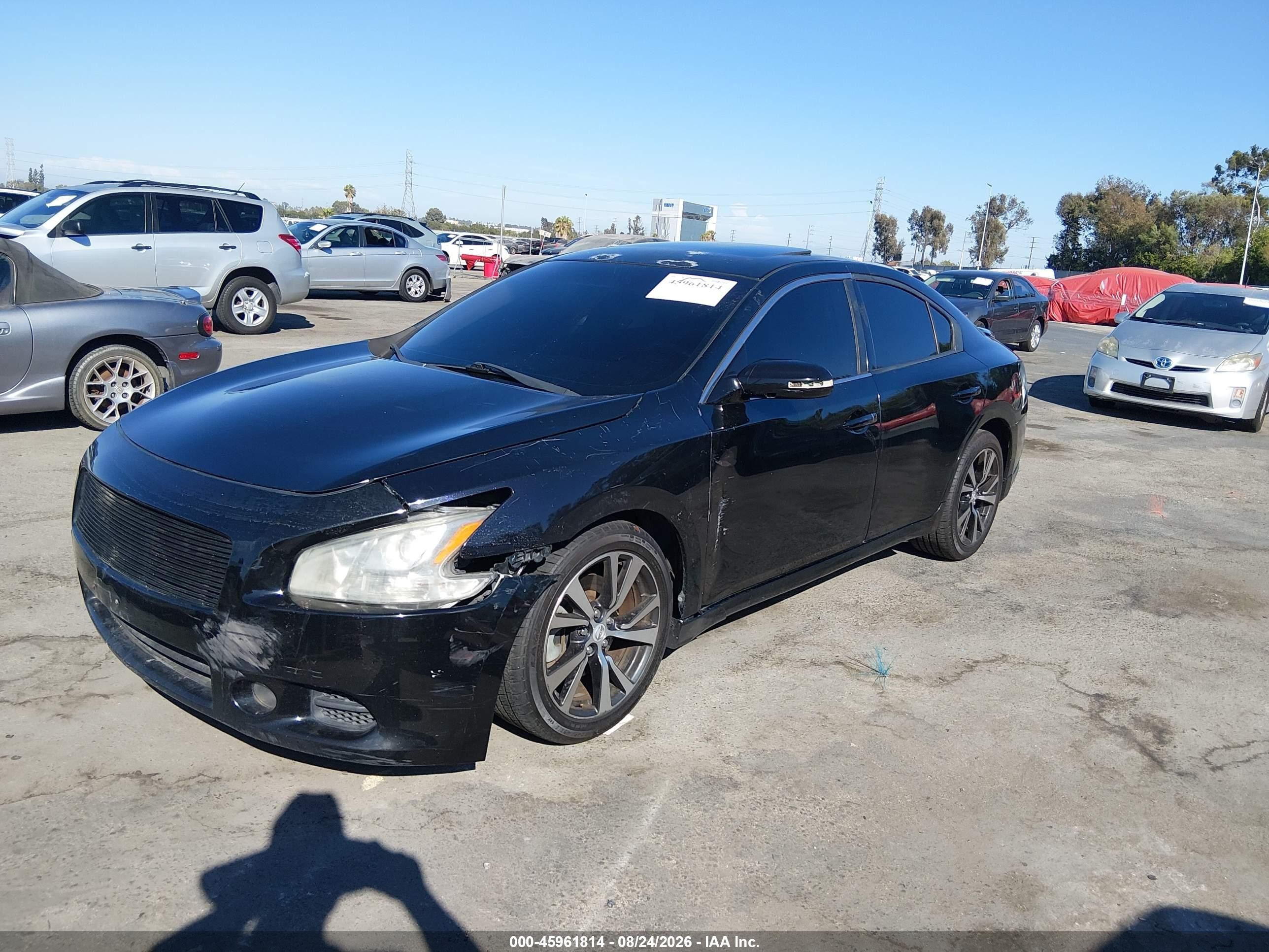 2014 Nissan Maxima 3.5 Sv Black vin: 1N4AA5AP9EC469528