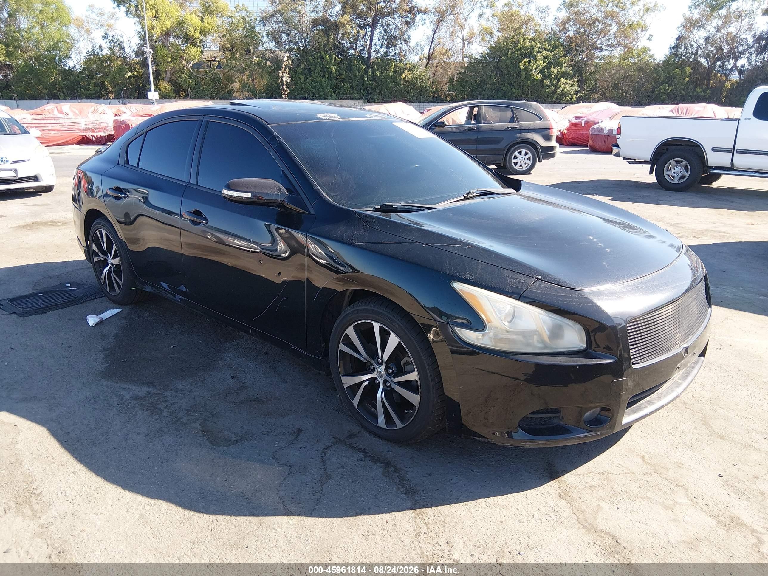 2014 Nissan Maxima 3.5 Sv Black vin: 1N4AA5AP9EC469528