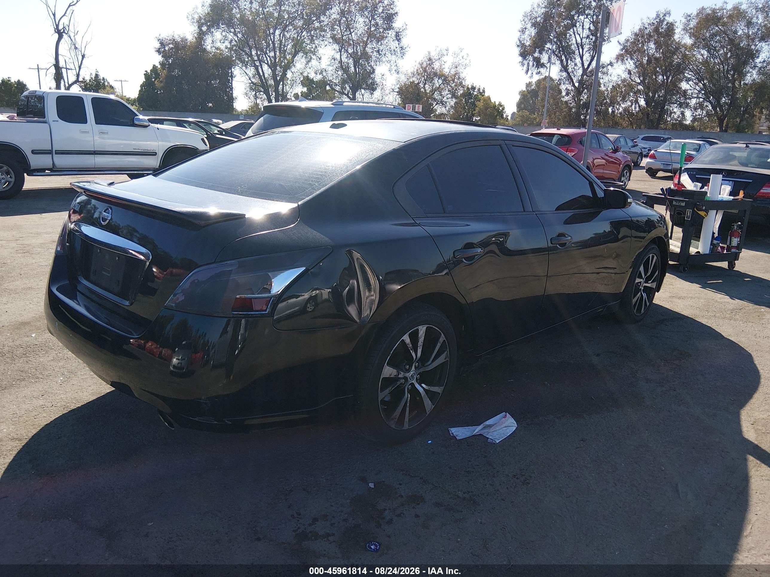 2014 Nissan Maxima 3.5 Sv Black vin: 1N4AA5AP9EC469528