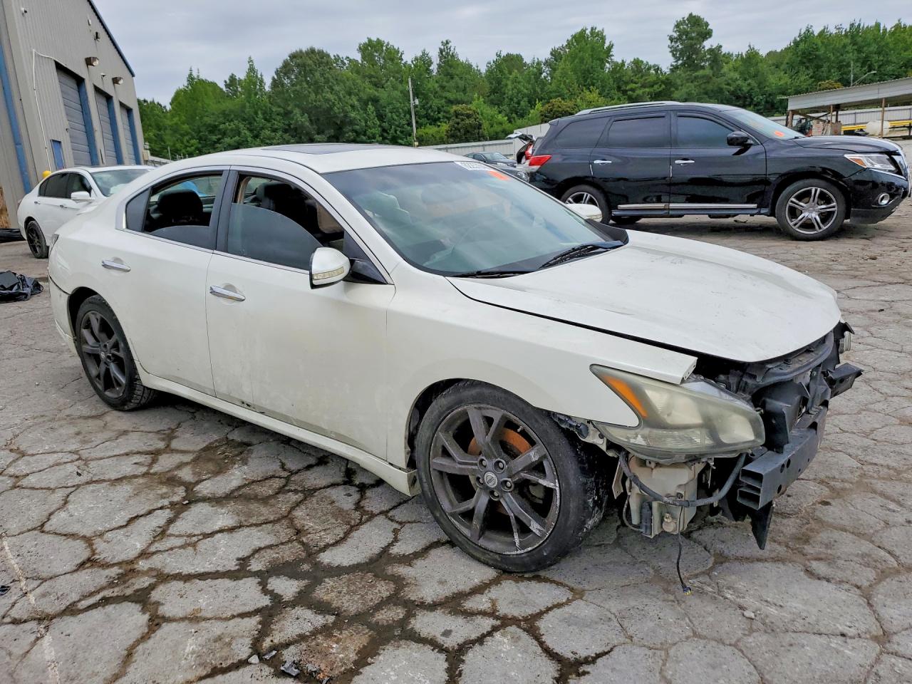2014 Nissan Maxima 3.5 Sv White vin: 1N4AA5AP9EC469545