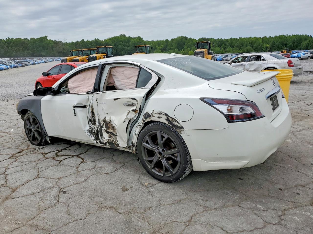 2014 Nissan Maxima 3.5 Sv White vin: 1N4AA5AP9EC469545