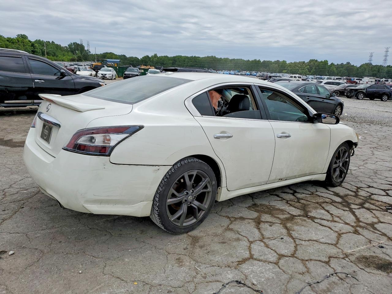 2014 Nissan Maxima 3.5 Sv White vin: 1N4AA5AP9EC469545