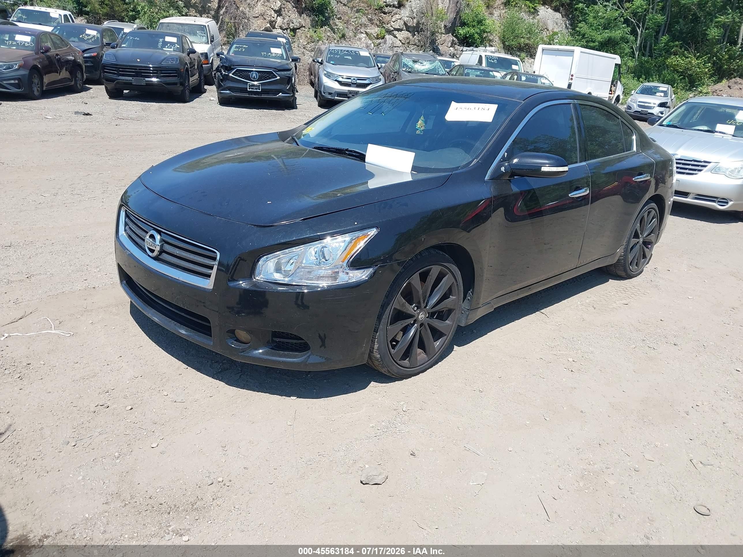 2014 Nissan Maxima 3.5 Sv Black vin: 1N4AA5AP9EC469819