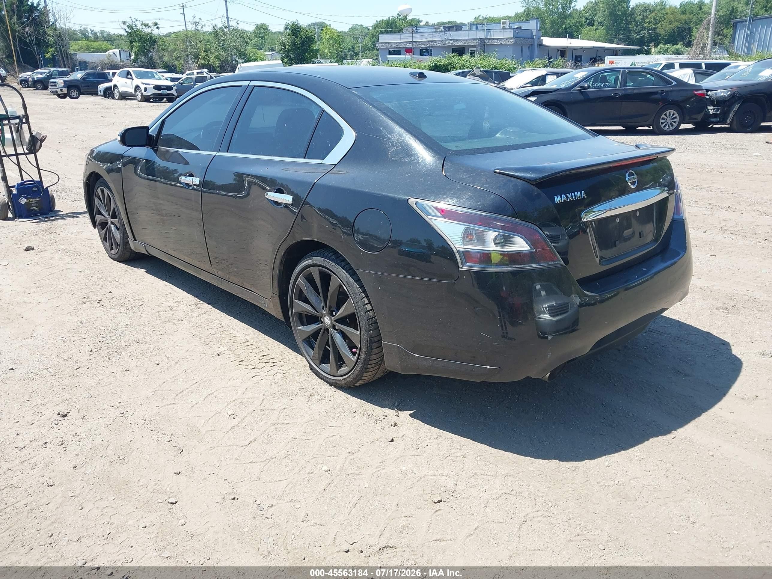 2014 Nissan Maxima 3.5 Sv Black vin: 1N4AA5AP9EC469819