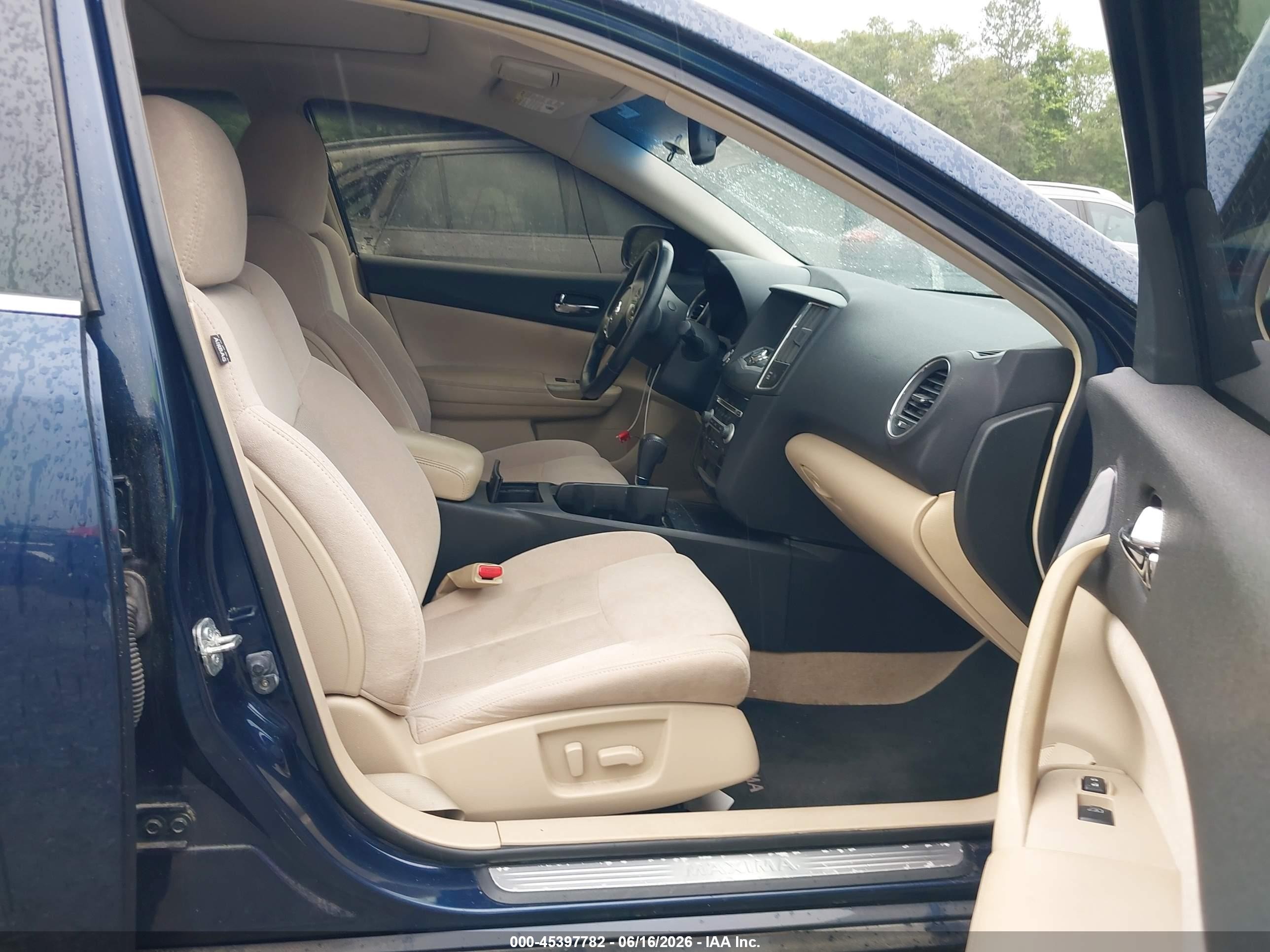 2014 Nissan Maxima 3.5 S Синий vin: 1N4AA5AP9EC471277