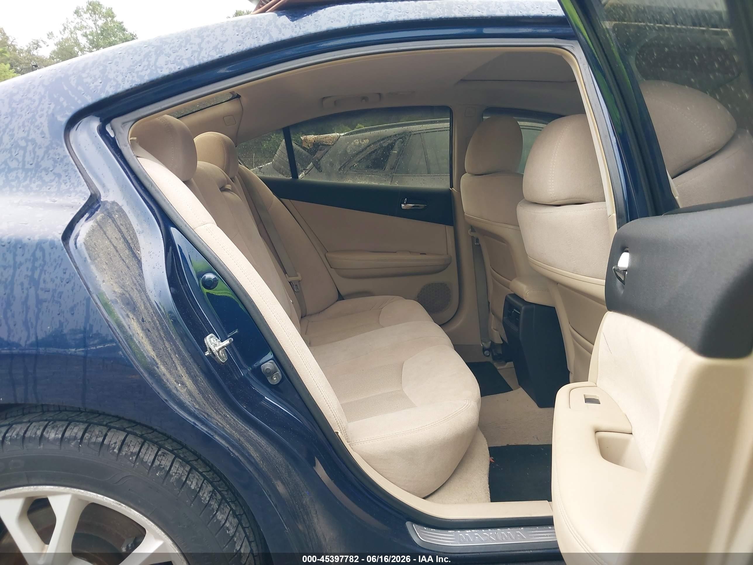 2014 Nissan Maxima 3.5 S Синий vin: 1N4AA5AP9EC471277
