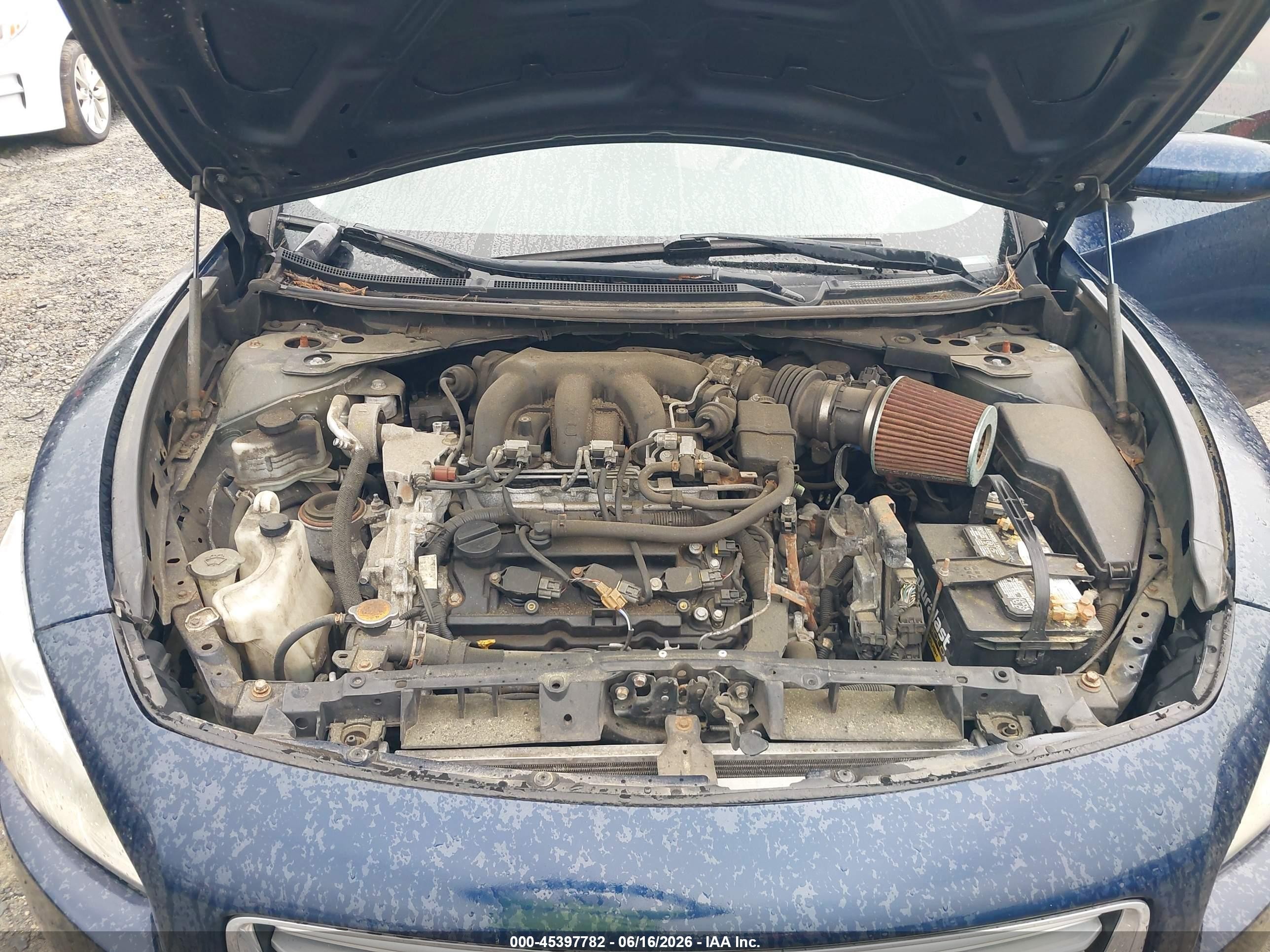 2014 Nissan Maxima 3.5 S Синий vin: 1N4AA5AP9EC471277
