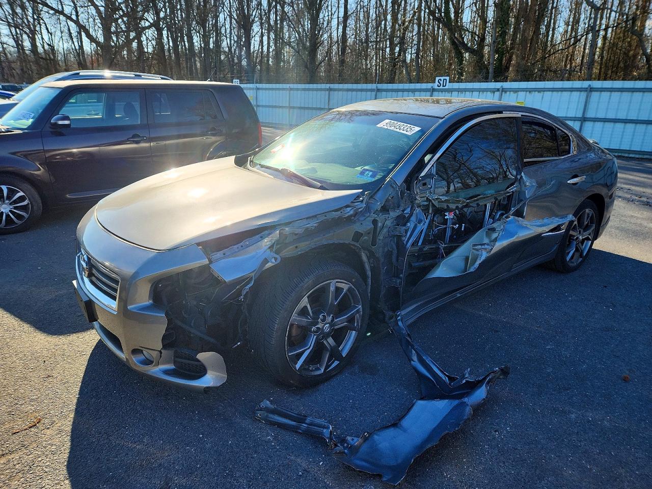 2014 Nissan Maxima S Gray vin: 1N4AA5AP9EC473630