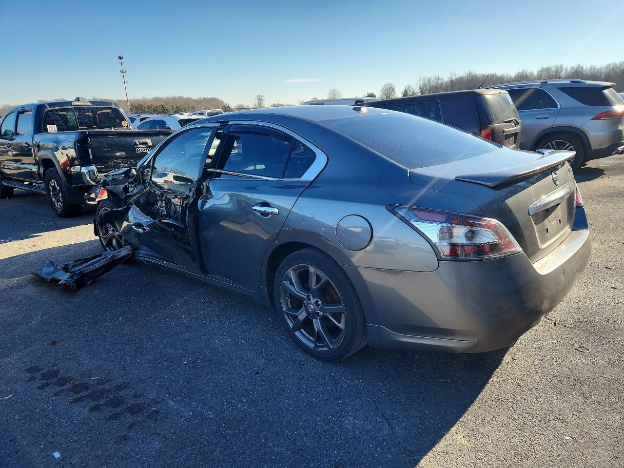 2014 Nissan Maxima S Gray vin: 1N4AA5AP9EC473630