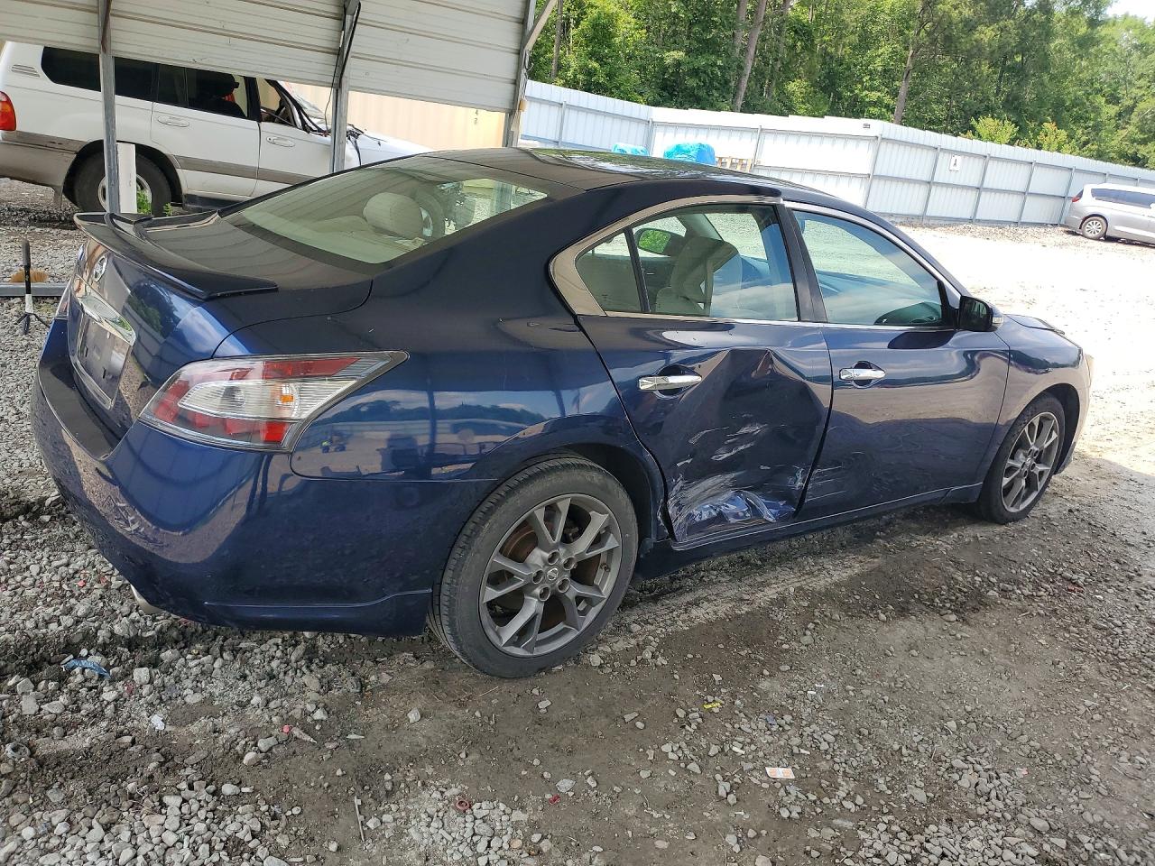 2014 Nissan Maxima 3.5 S Blue vin: 1N4AA5AP9EC473689