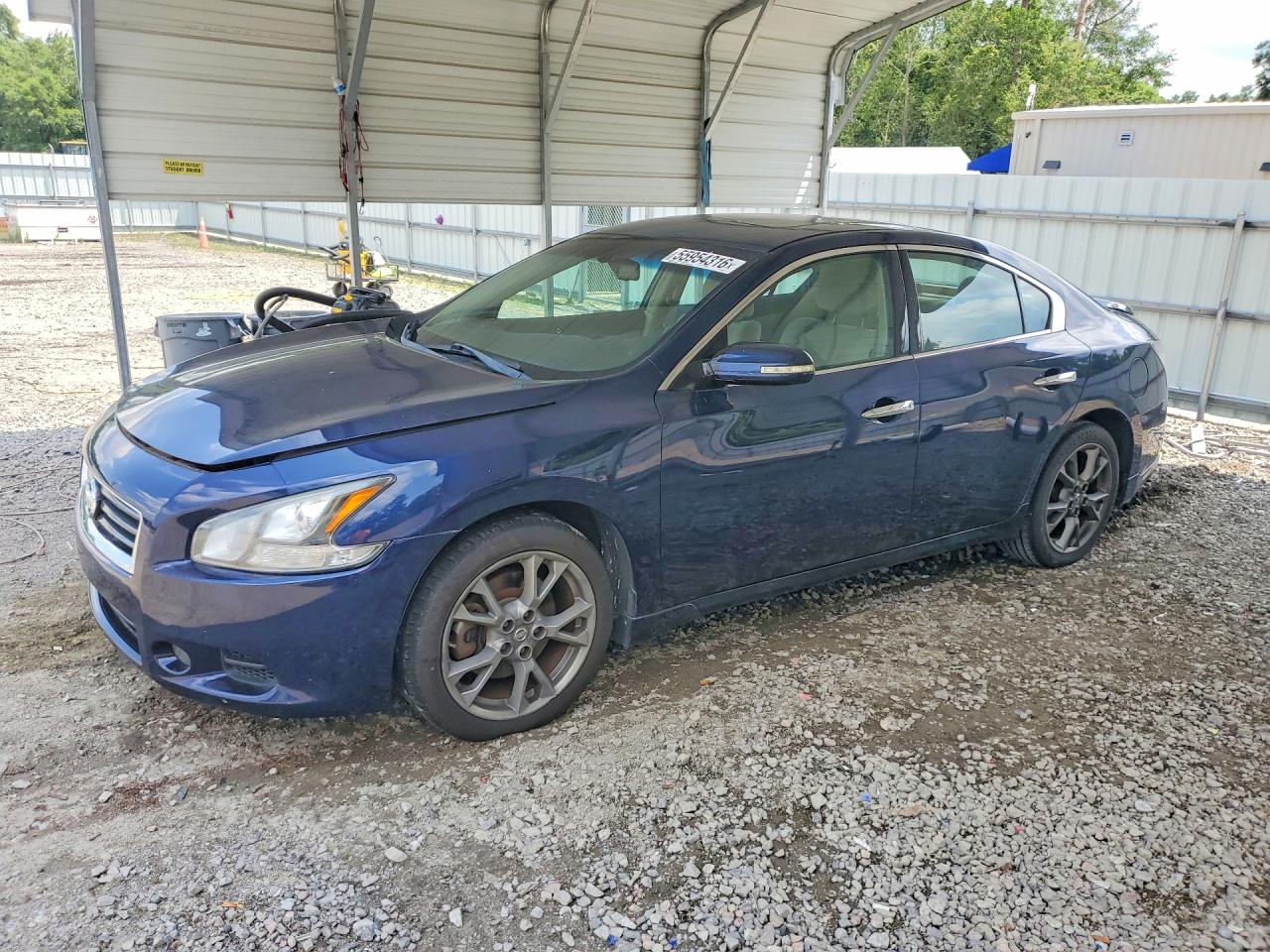 2014 Nissan Maxima 3.5 S Blue vin: 1N4AA5AP9EC473689