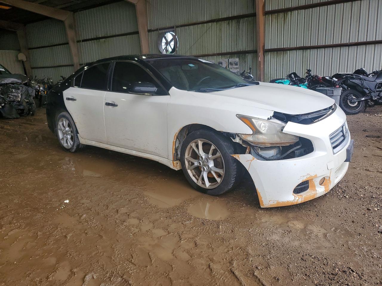 2014 Nissan Maxima 3.5 Sv White vin: 1N4AA5AP9EC493652
