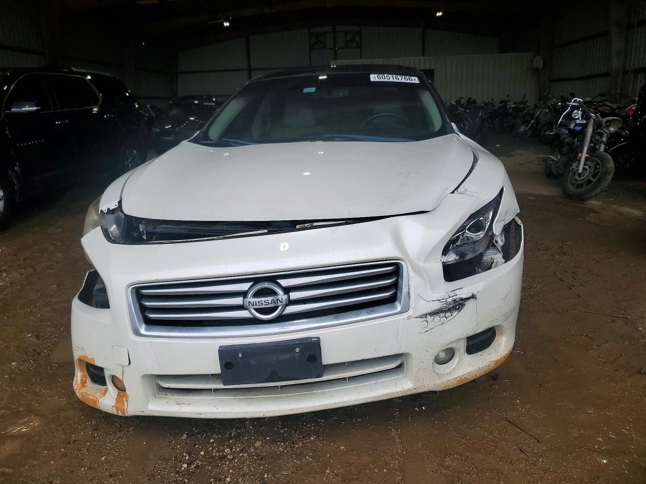 2014 Nissan Maxima 3.5 Sv White vin: 1N4AA5AP9EC493652
