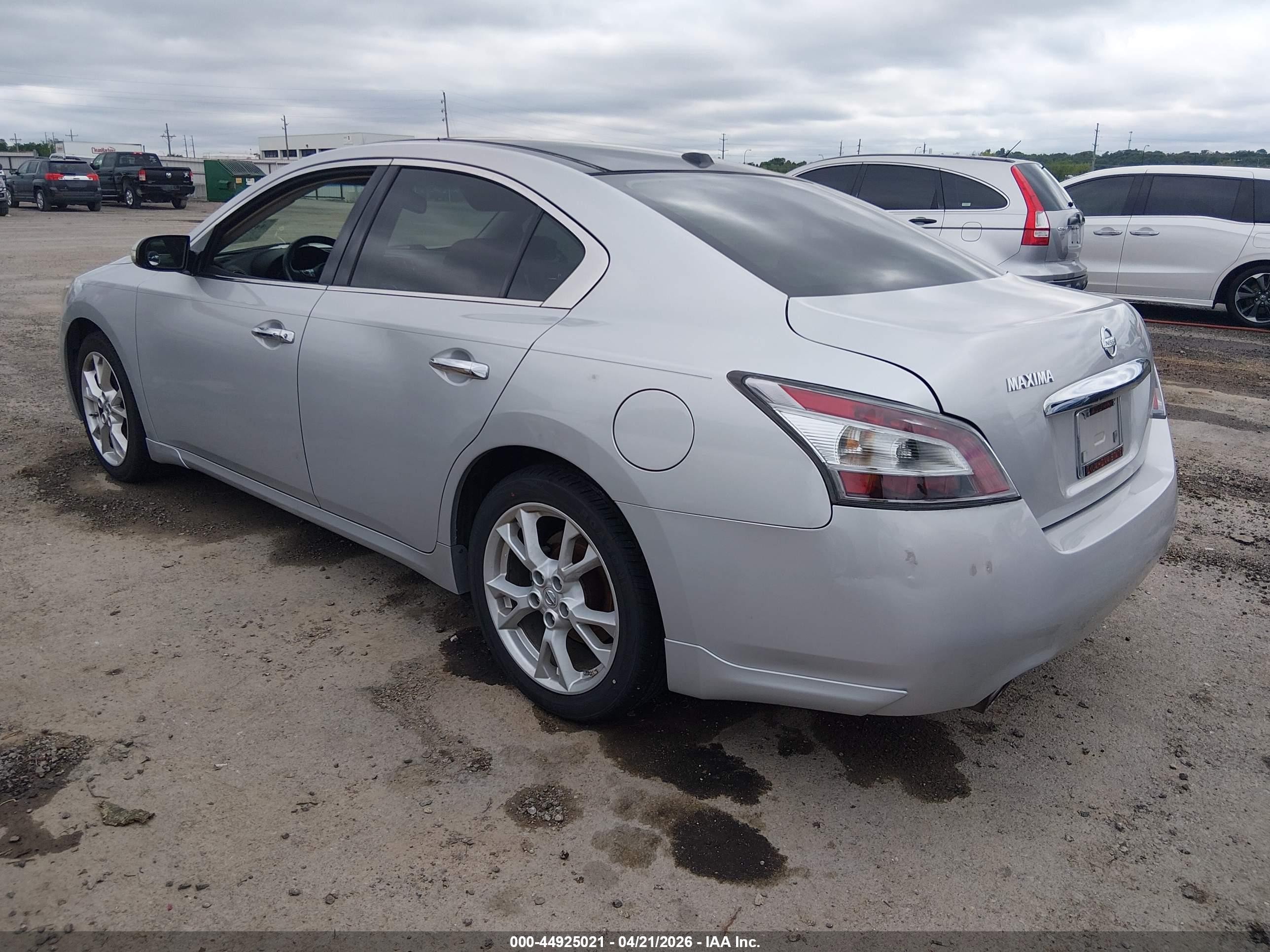 2014 Nissan Maxima 3.5 Sv Silver vin: 1N4AA5AP9EC494350