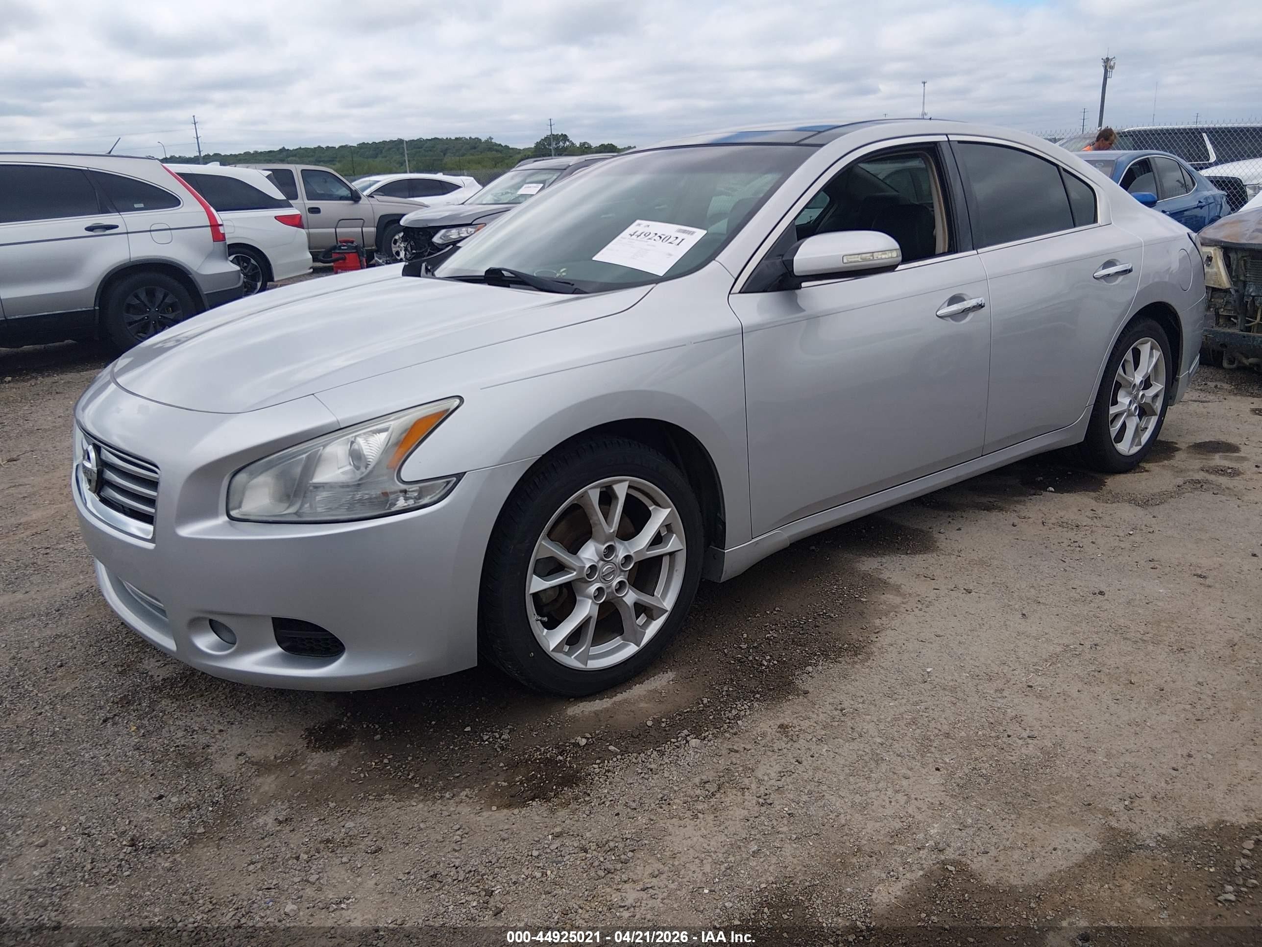 2014 Nissan Maxima 3.5 Sv Silver vin: 1N4AA5AP9EC494350