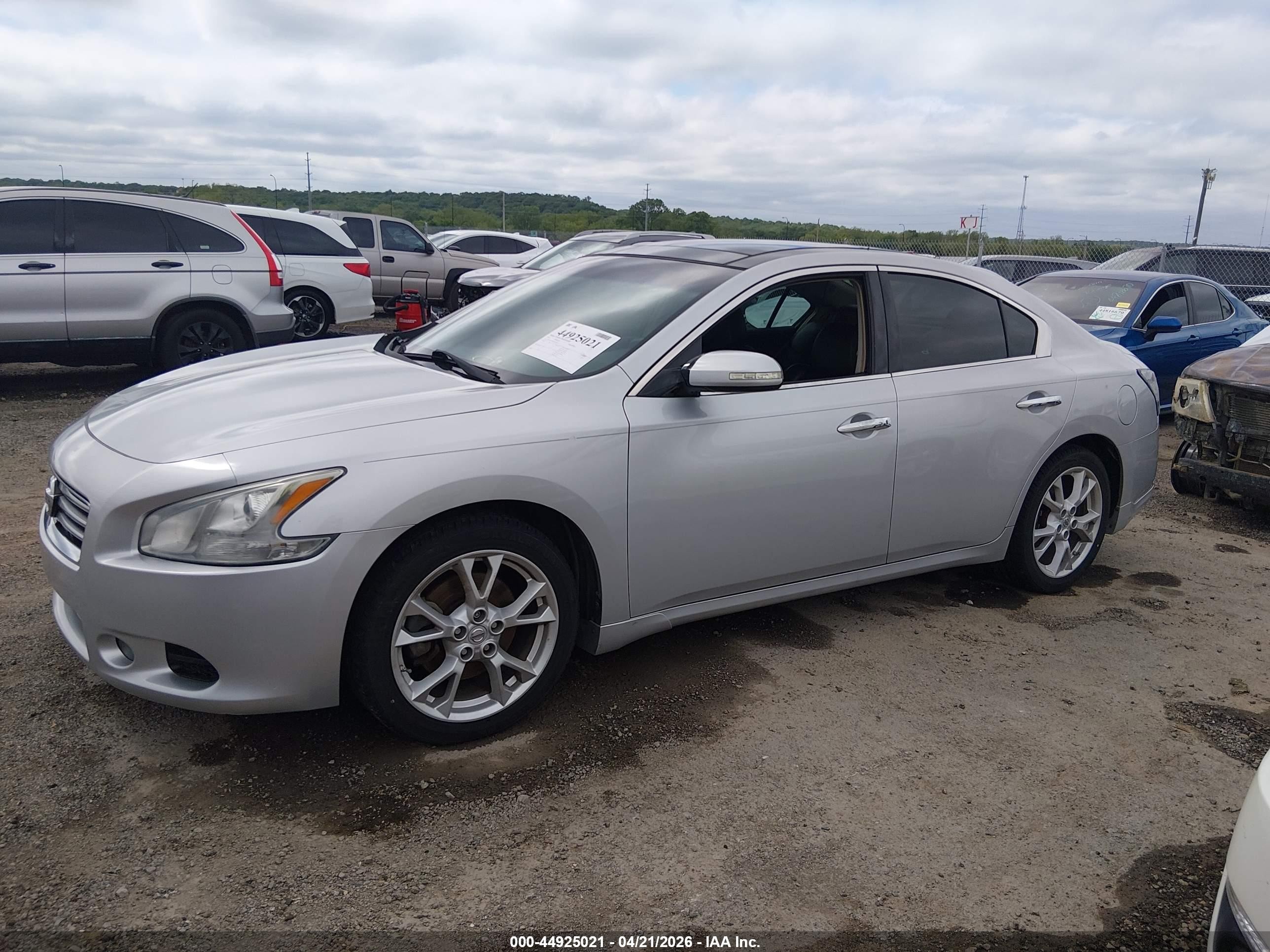 2014 Nissan Maxima 3.5 Sv Silver vin: 1N4AA5AP9EC494350