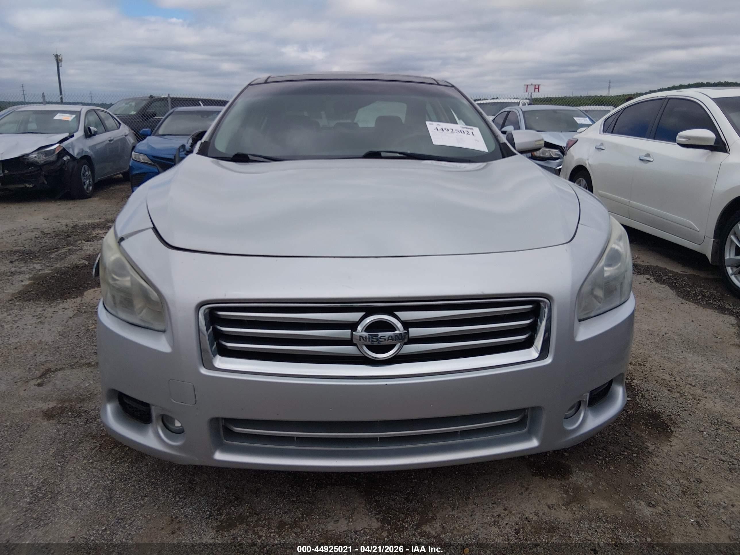 2014 Nissan Maxima 3.5 Sv Silver vin: 1N4AA5AP9EC494350