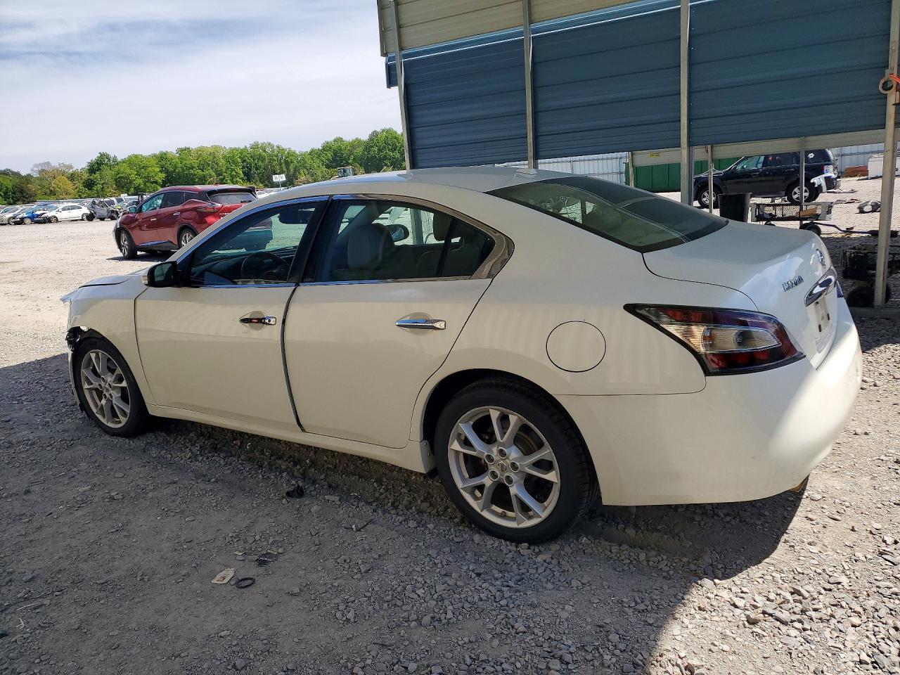 2014 Nissan Maxima 3.5 S White vin: 1N4AA5AP9EC494915