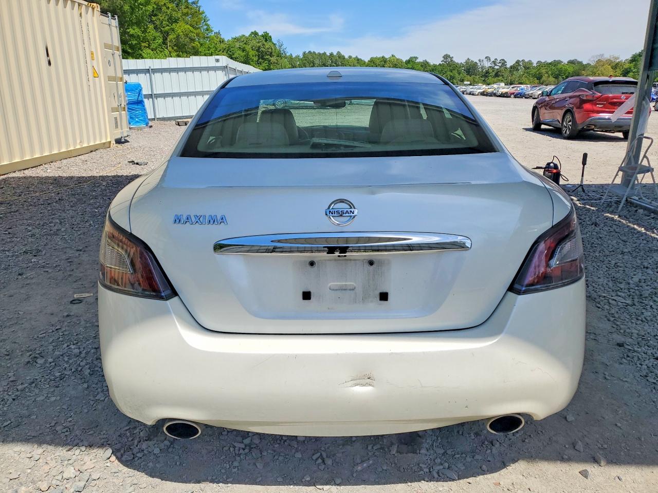 2014 Nissan Maxima 3.5 S White vin: 1N4AA5AP9EC494915