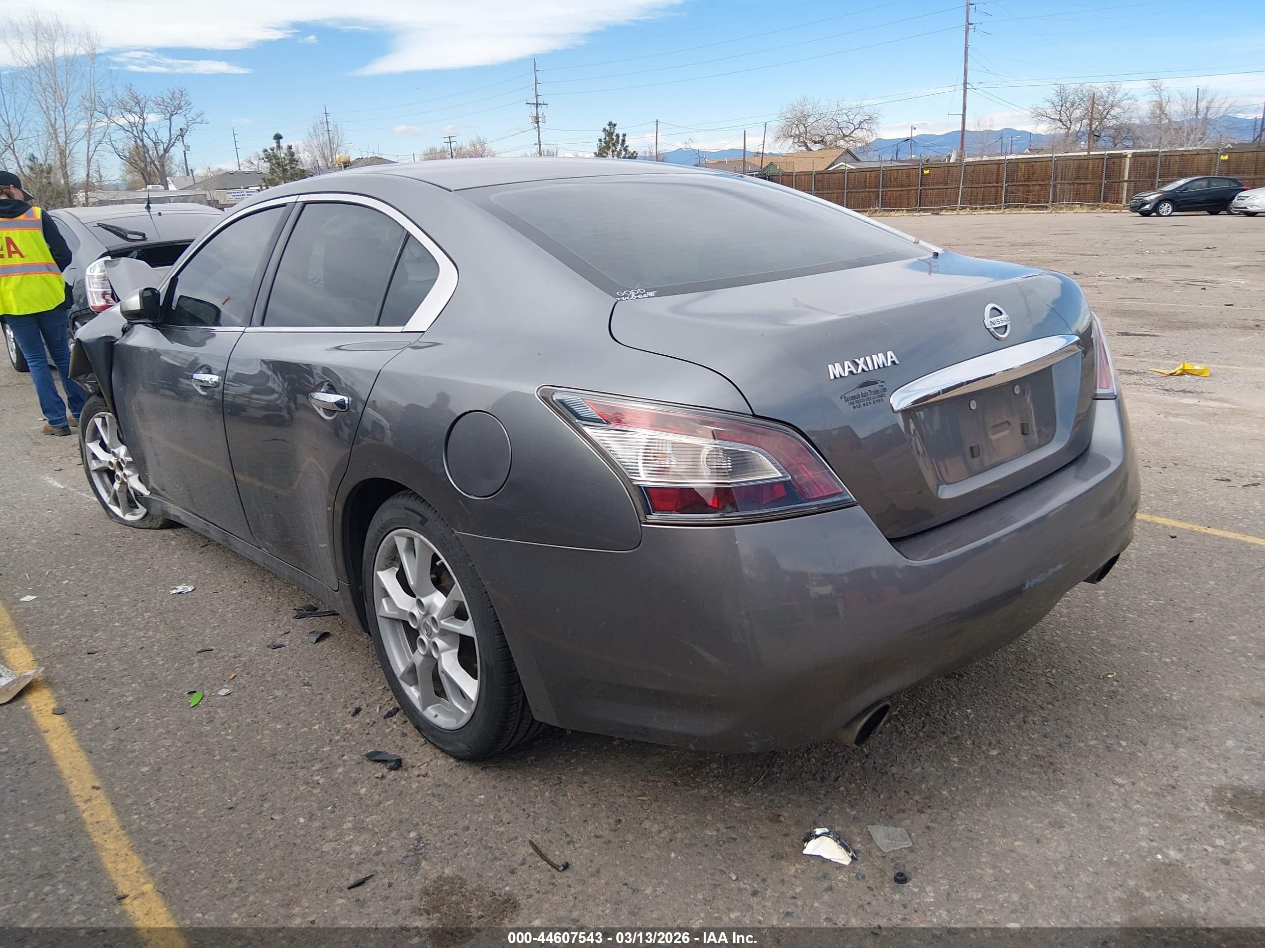 2014 Nissan Maxima 3.5 S Silver vin: 1N4AA5AP9EC905827