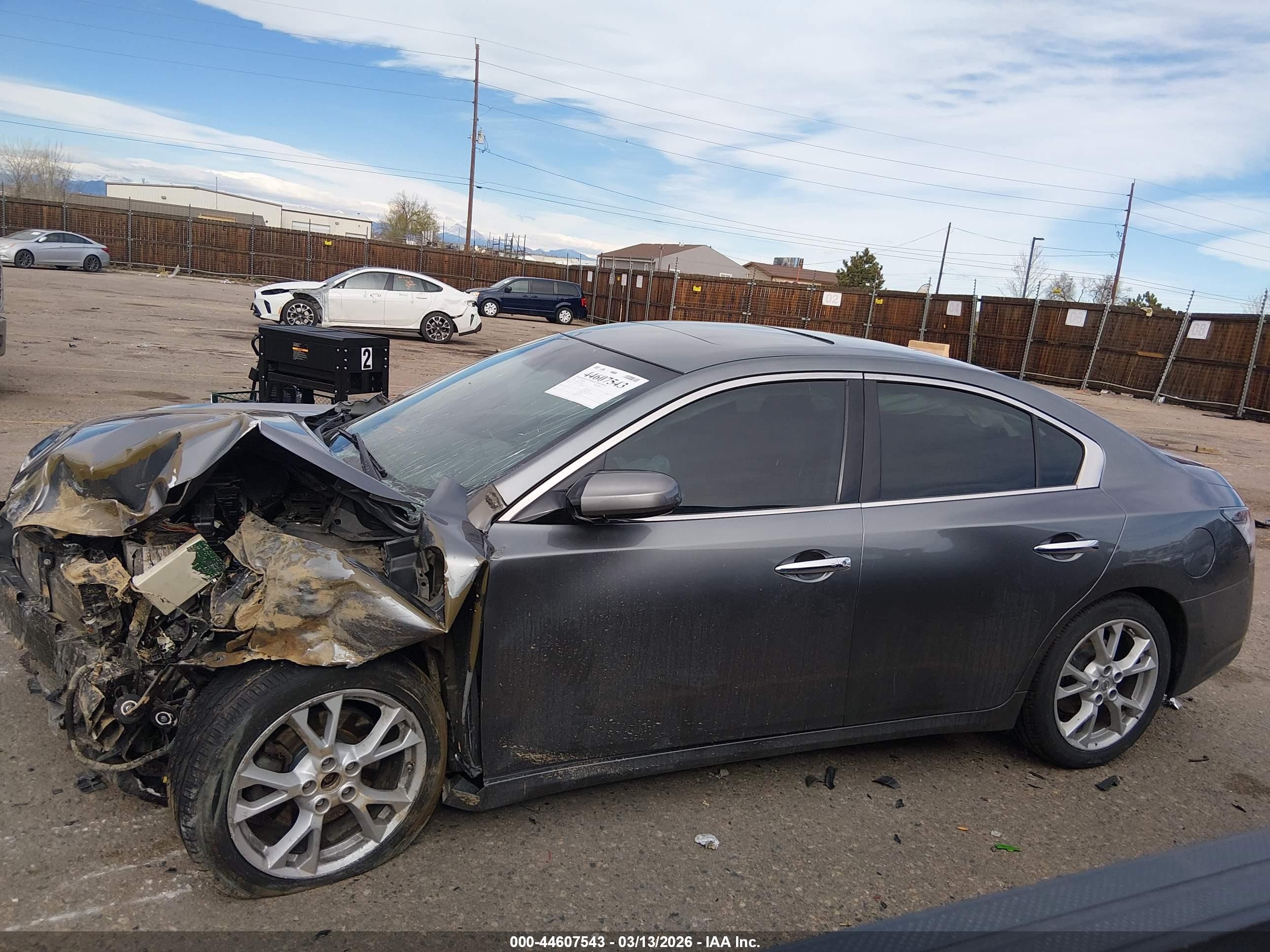 2014 Nissan Maxima 3.5 S Silver vin: 1N4AA5AP9EC905827