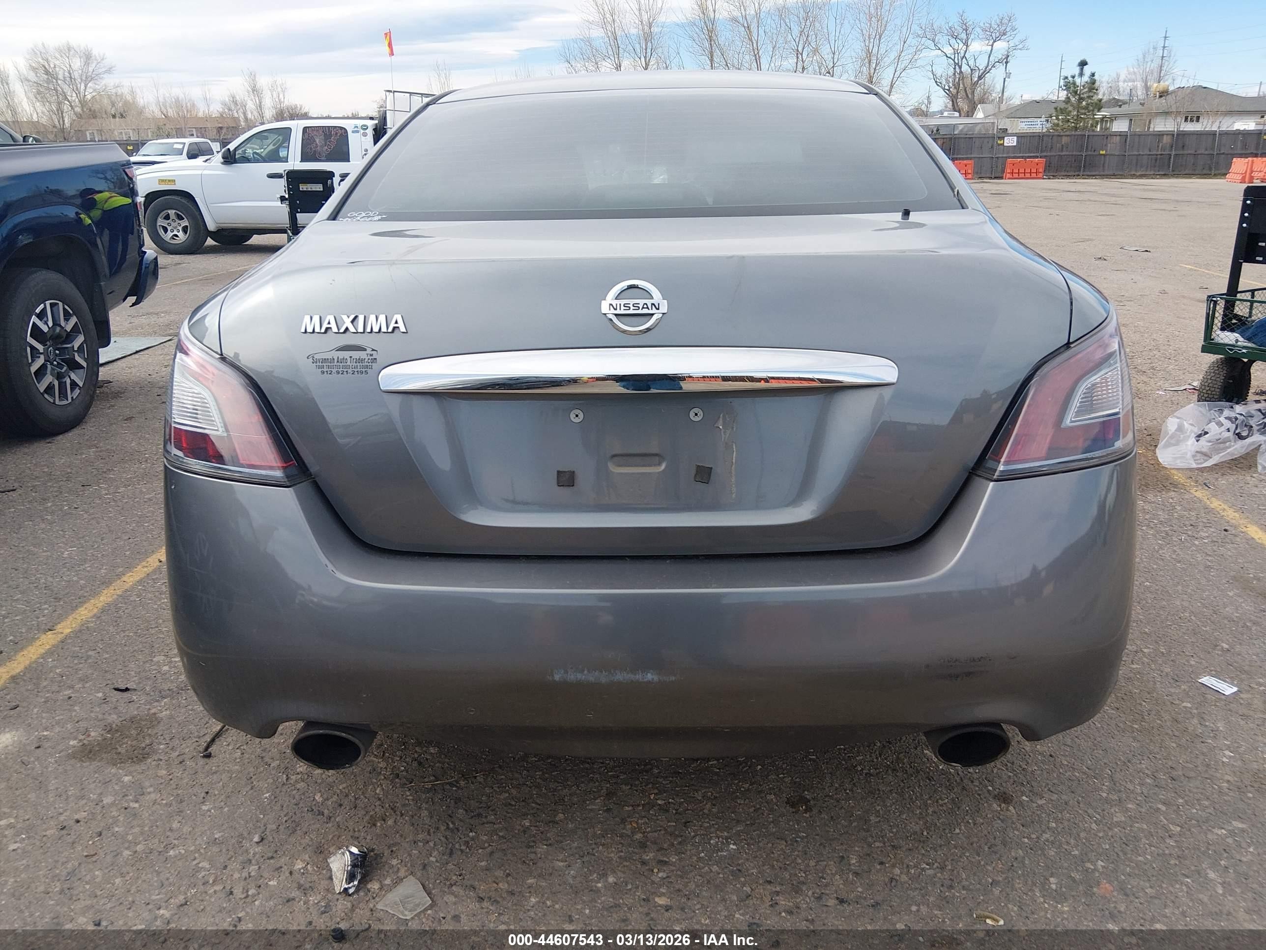 2014 Nissan Maxima 3.5 S Silver vin: 1N4AA5AP9EC905827