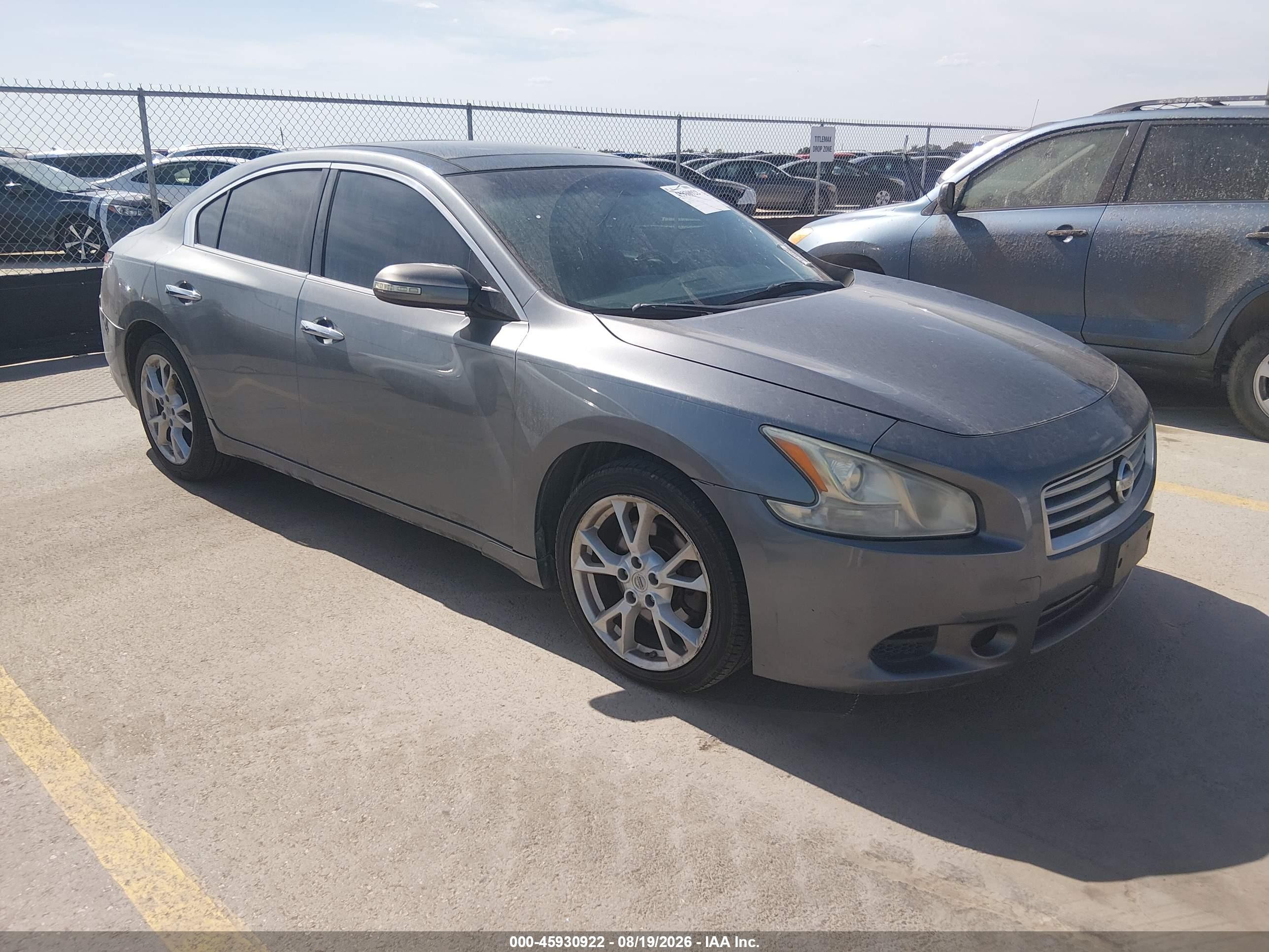 2014 Nissan Maxima 3.5 Sv Gray vin: 1N4AA5AP9EC908095