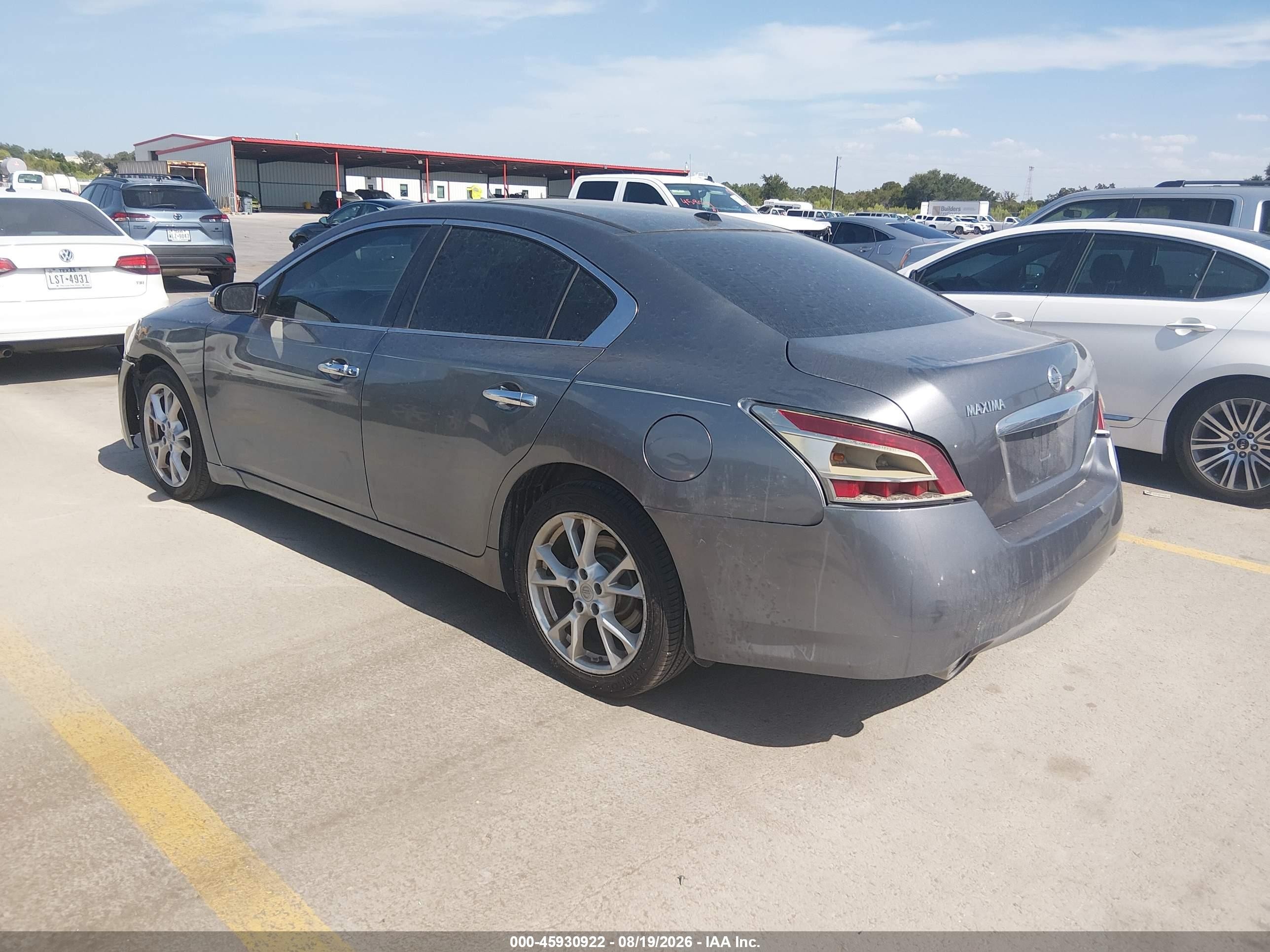 2014 Nissan Maxima 3.5 Sv Gray vin: 1N4AA5AP9EC908095