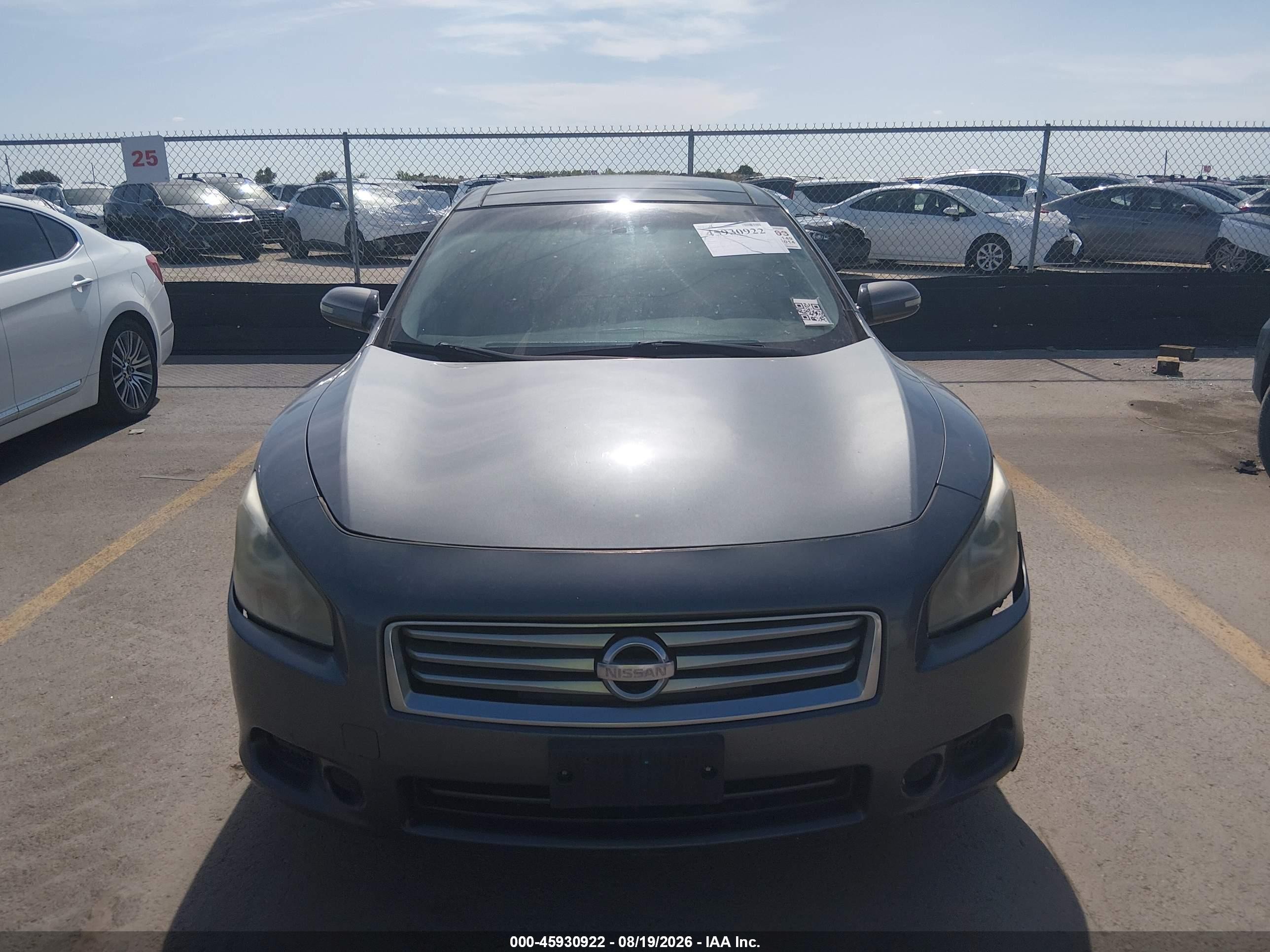 2014 Nissan Maxima 3.5 Sv Gray vin: 1N4AA5AP9EC908095