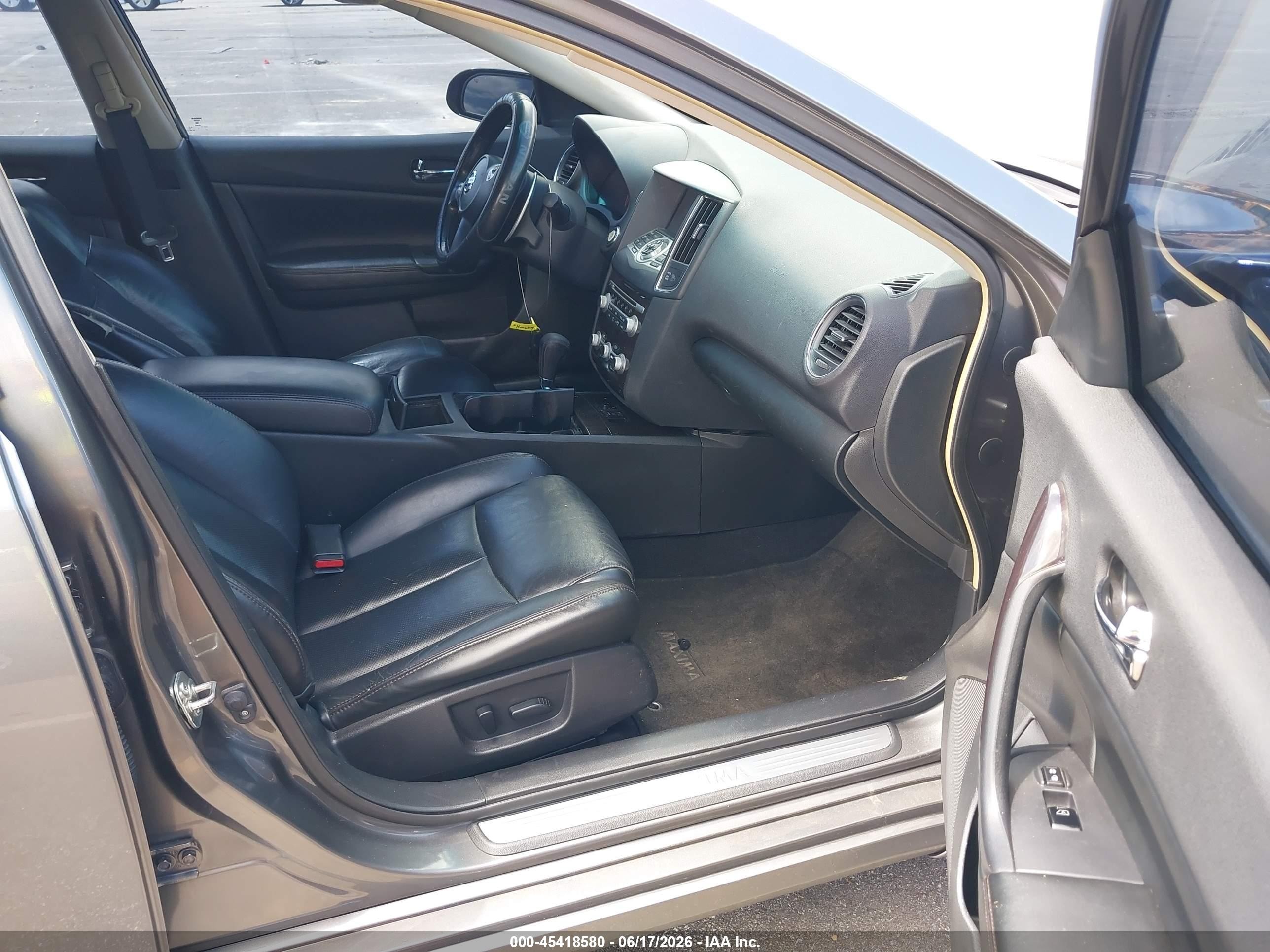 2014 Nissan Maxima 3.5 Sv Black vin: 1N4AA5AP9EC908422