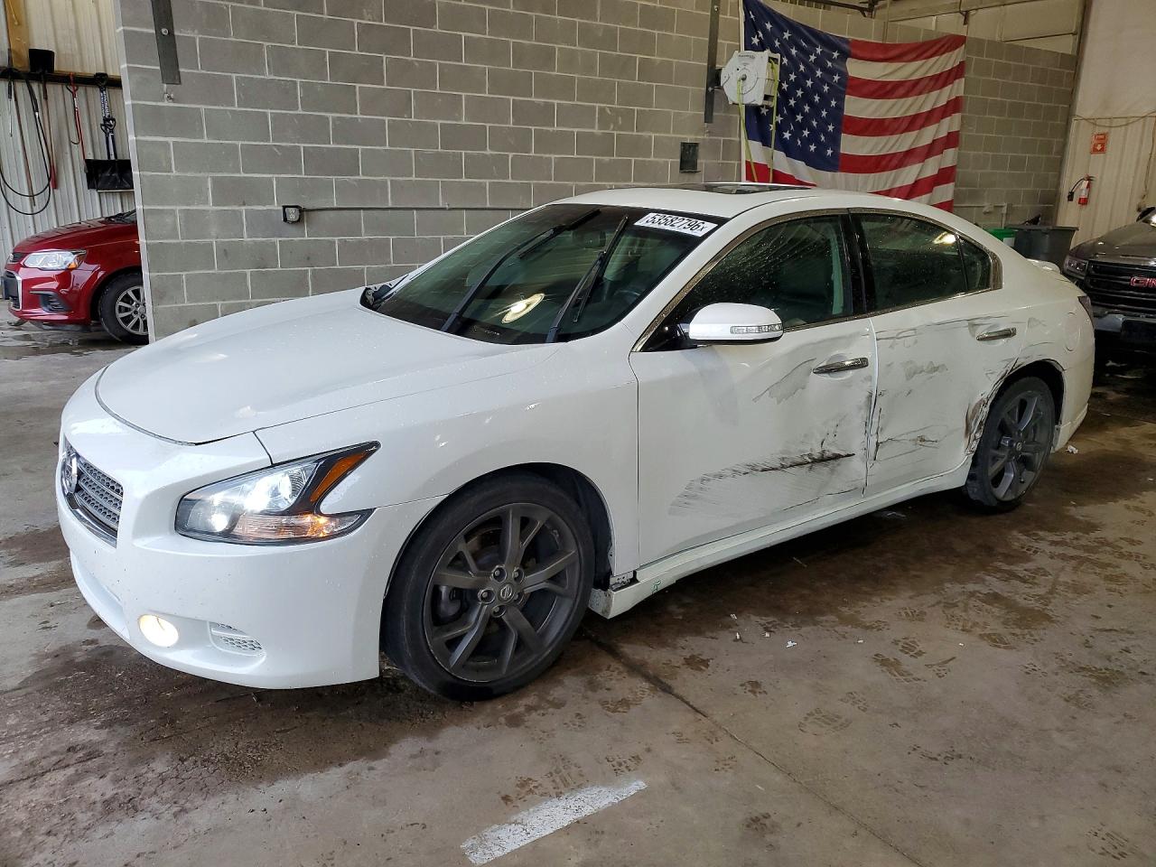2014 Nissan Maxima 3.5 Sv Белый vin: 1N4AA5AP9EC910283