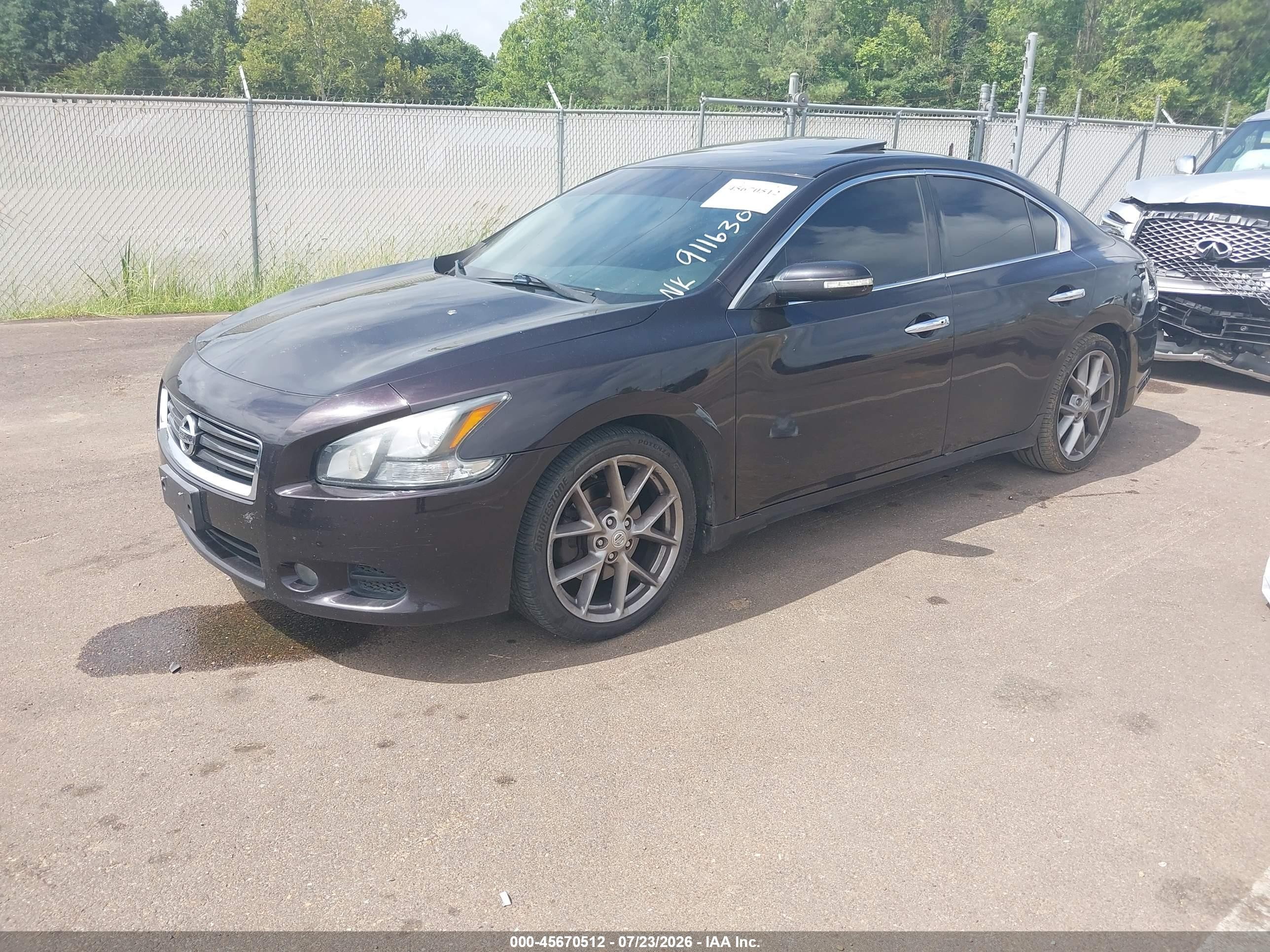 2014 Nissan Maxima 3.5 Sv Burgundy vin: 1N4AA5AP9EC911630