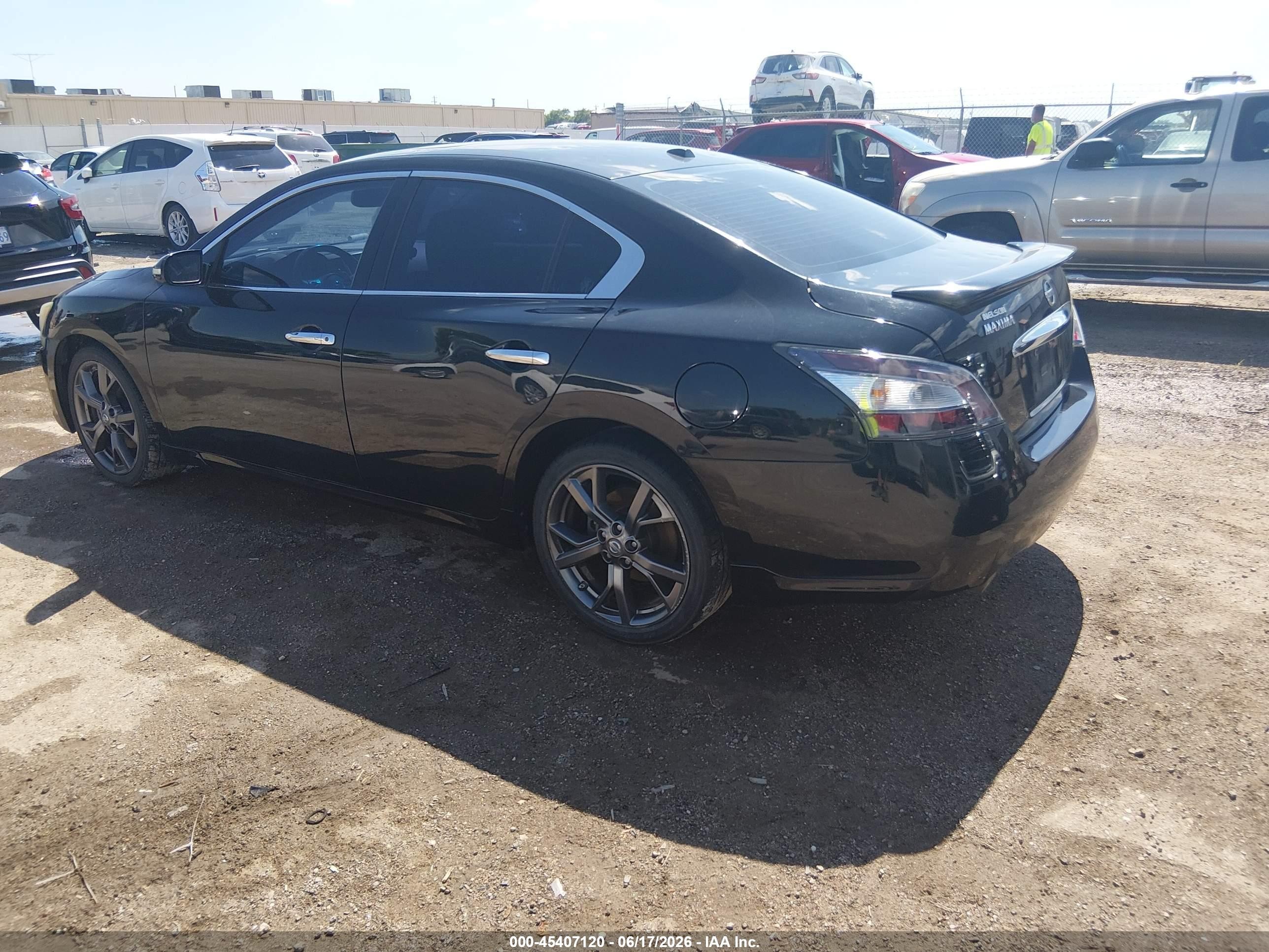 2014 Nissan Maxima 3.5 S/3.5 Sv Black vin: 1N4AA5AP9EC913135