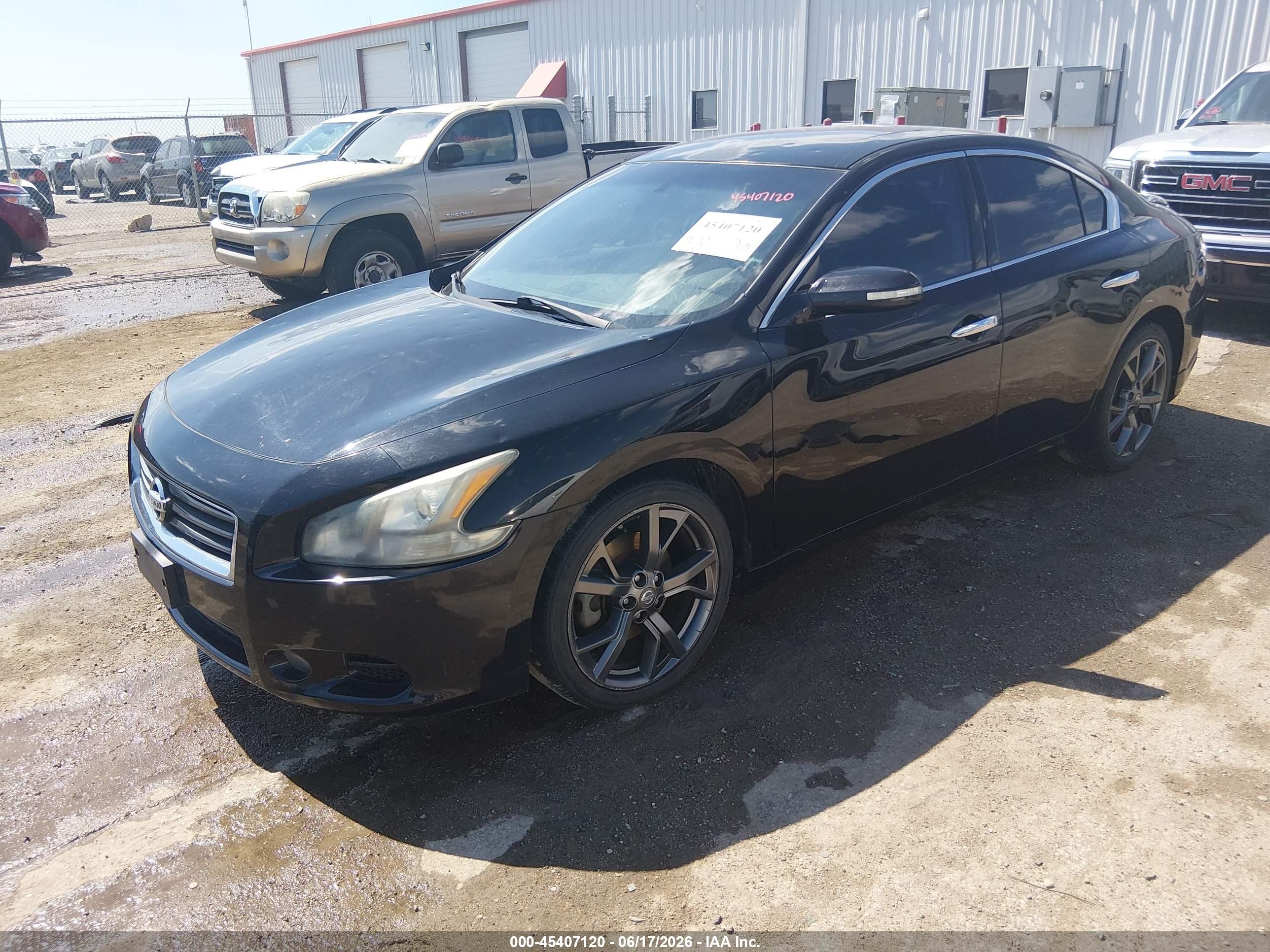 2014 Nissan Maxima 3.5 S/3.5 Sv Black vin: 1N4AA5AP9EC913135