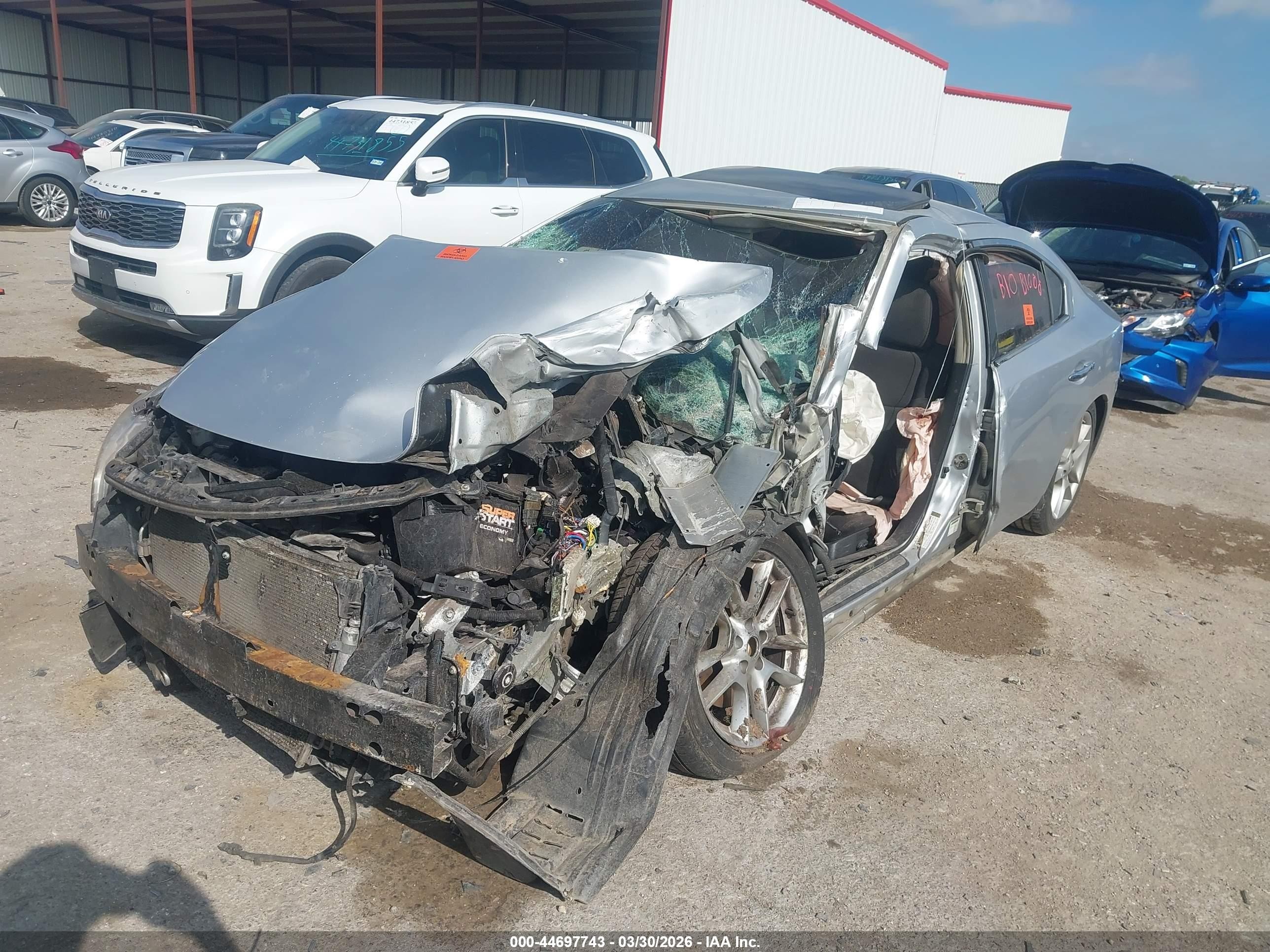 2010 Nissan Maxima 3.5 S Silver vin: 1N4AA5APXAC802748
