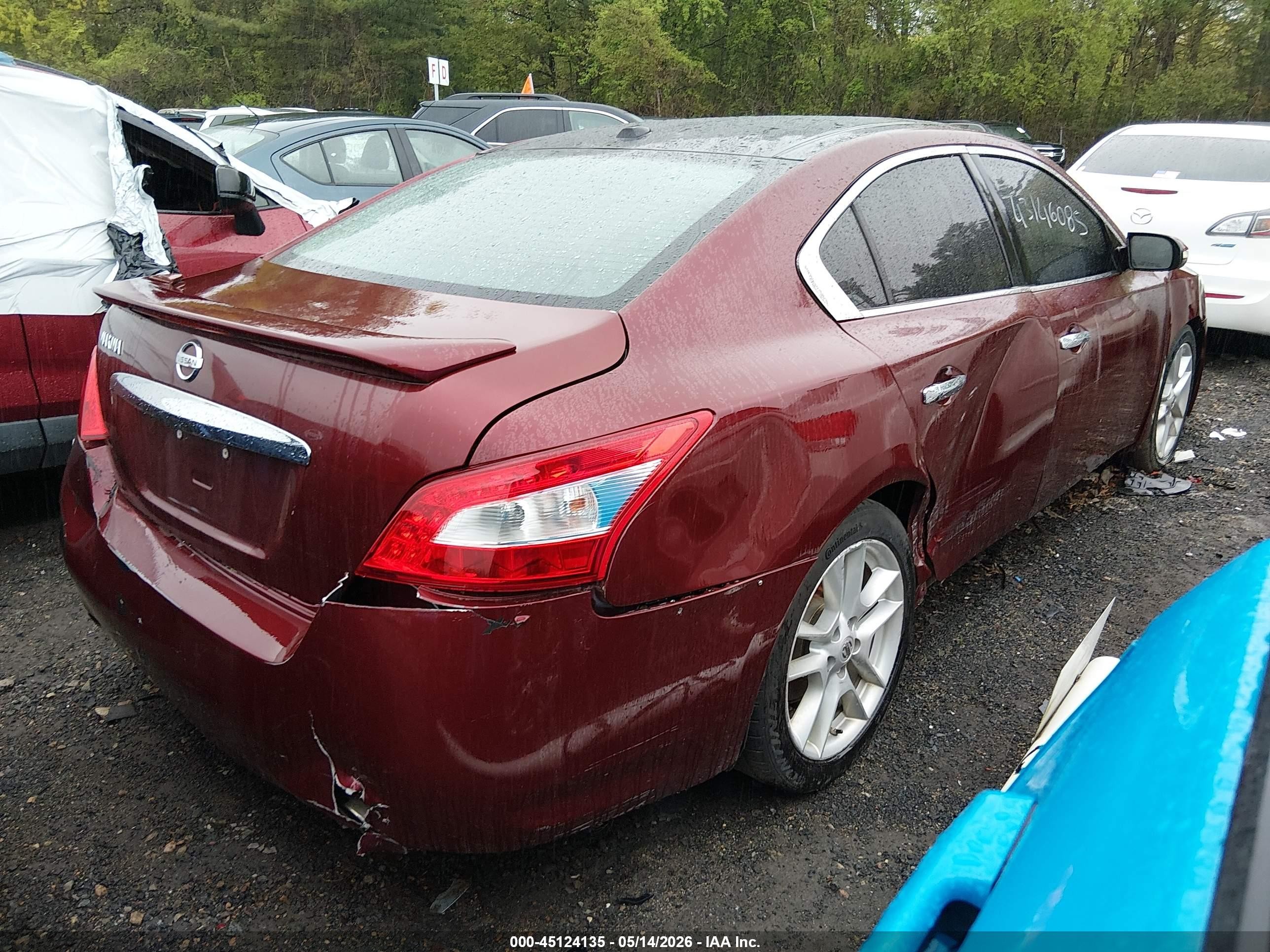 2010 Nissan Maxima 3.5 Sv Red vin: 1N4AA5APXAC803947